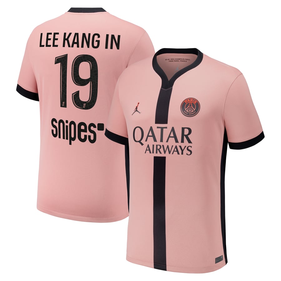 PSG x ジョーダン サード スタジアム シャツ 2024-25 Lee Kang In 19 