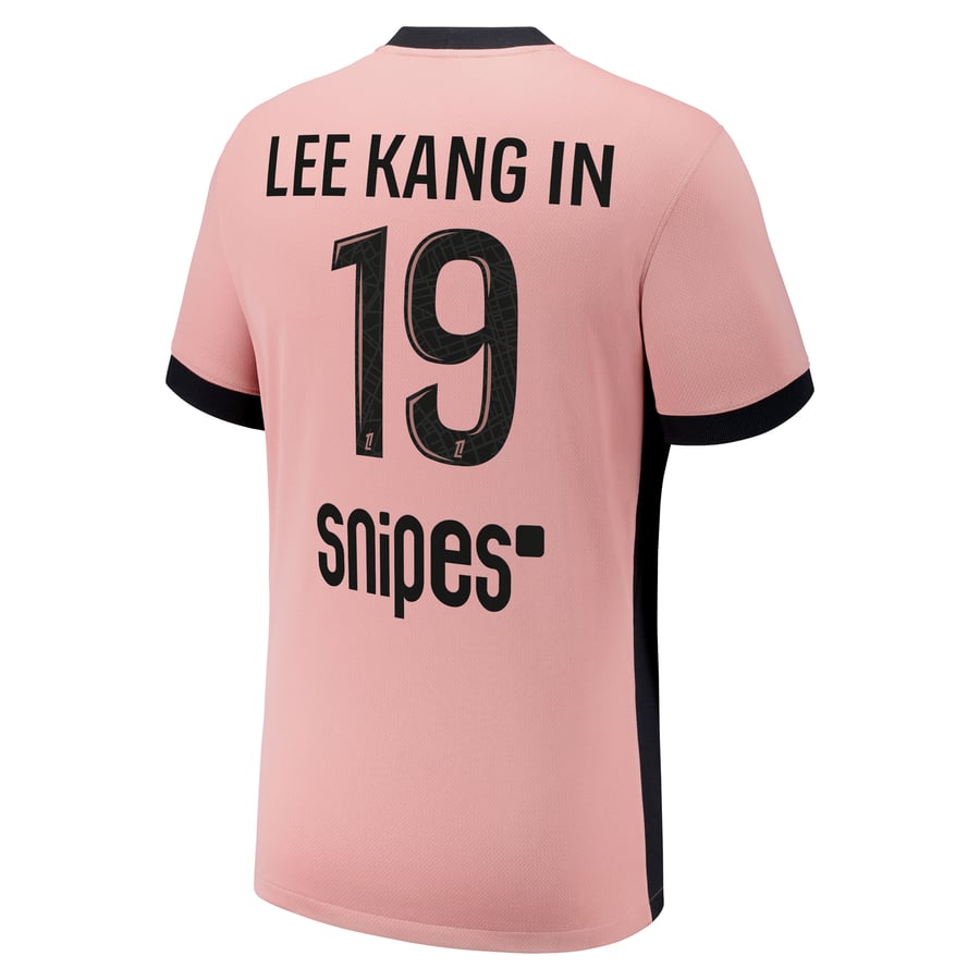 PSG x ジョーダン サード スタジアム シャツ 2024-25 Lee Kang In 19 