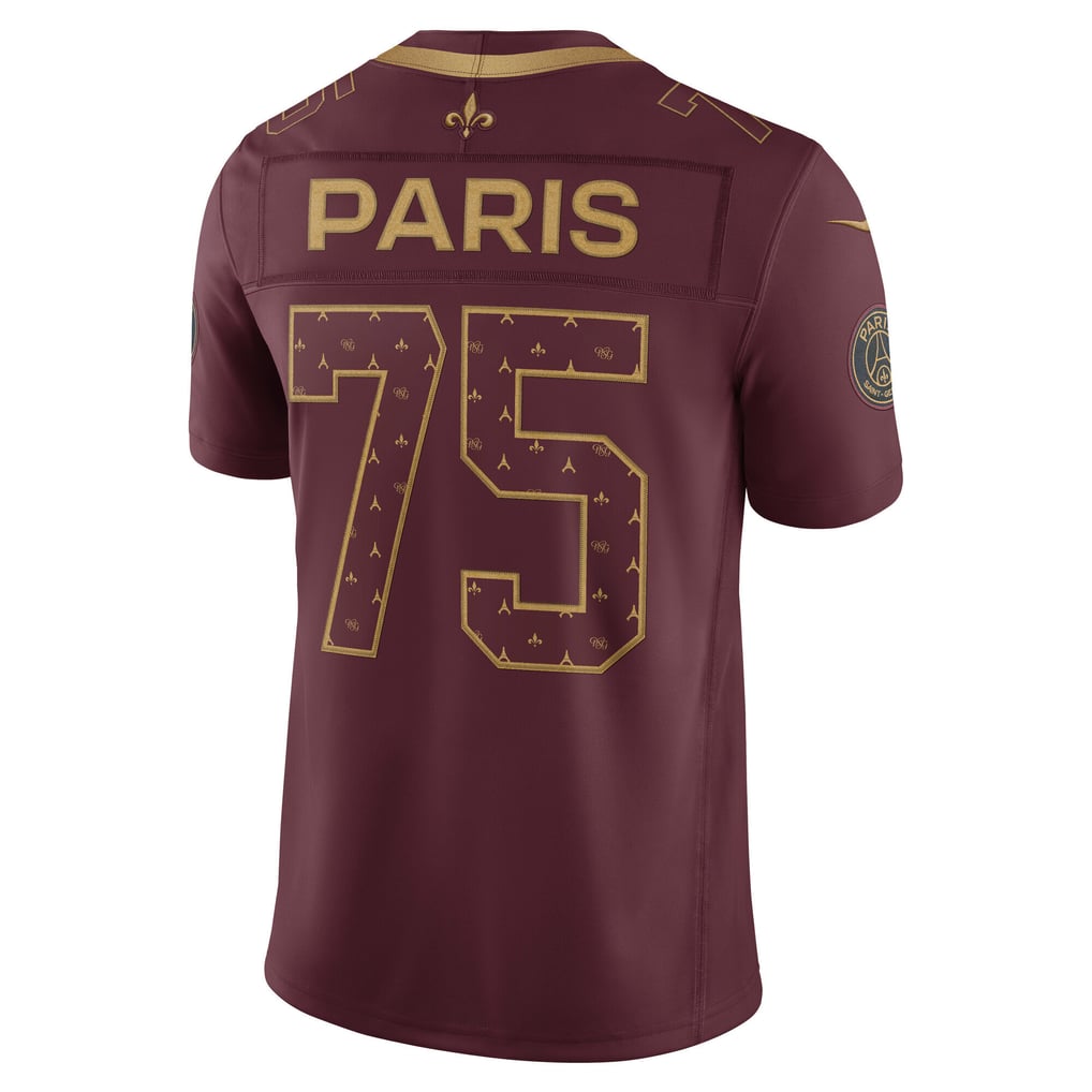 Psg X Rrq PSG x NFL Stitched Limited Jersey - Maroon