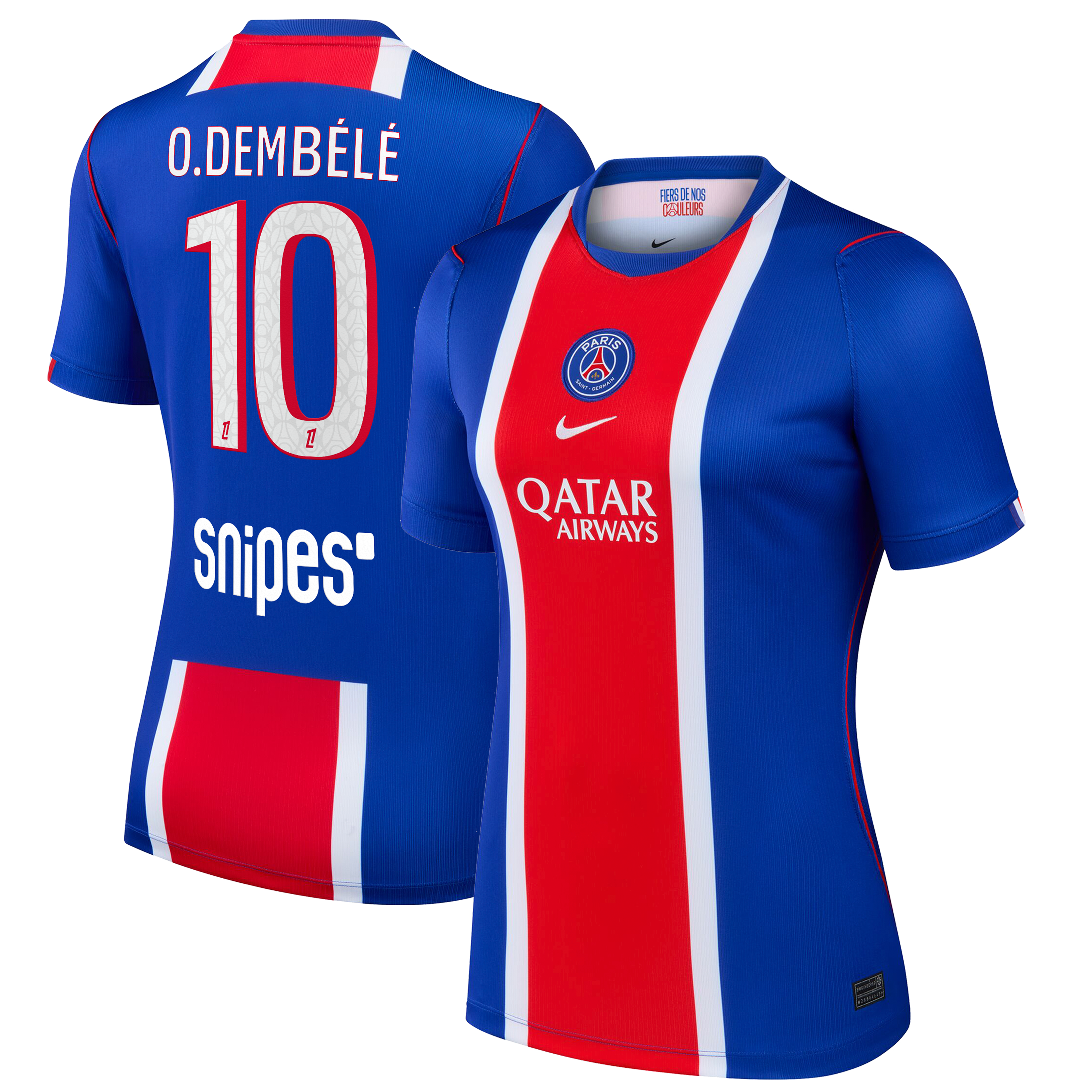 Women's Nike Ousmane Dembélé Blue Paris Saint-Germain 2026/27 Home Stadium Replica Jersey