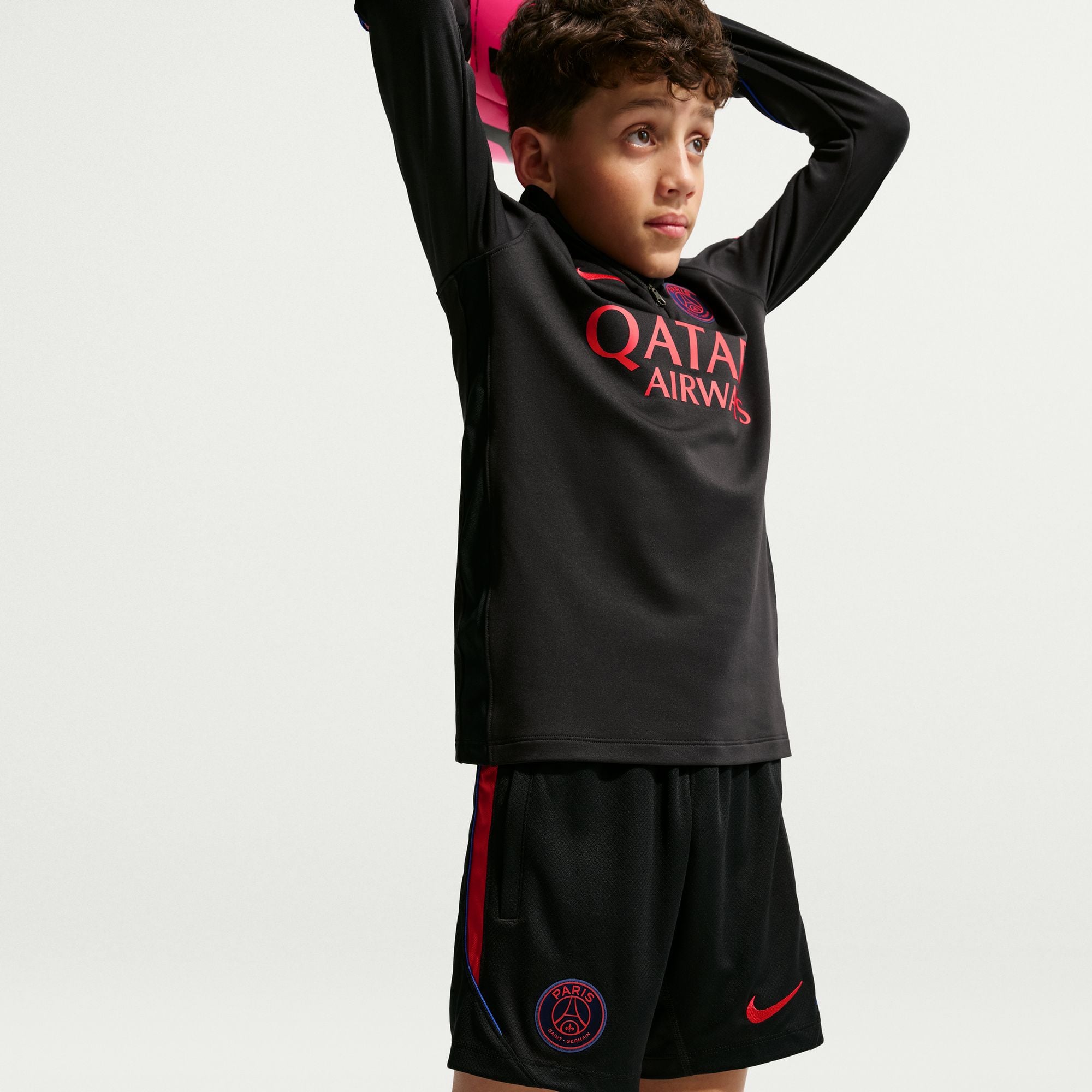 Short Nike Strike Dri-FIT noir pour enfant Paris Saint-Germain 2026/27