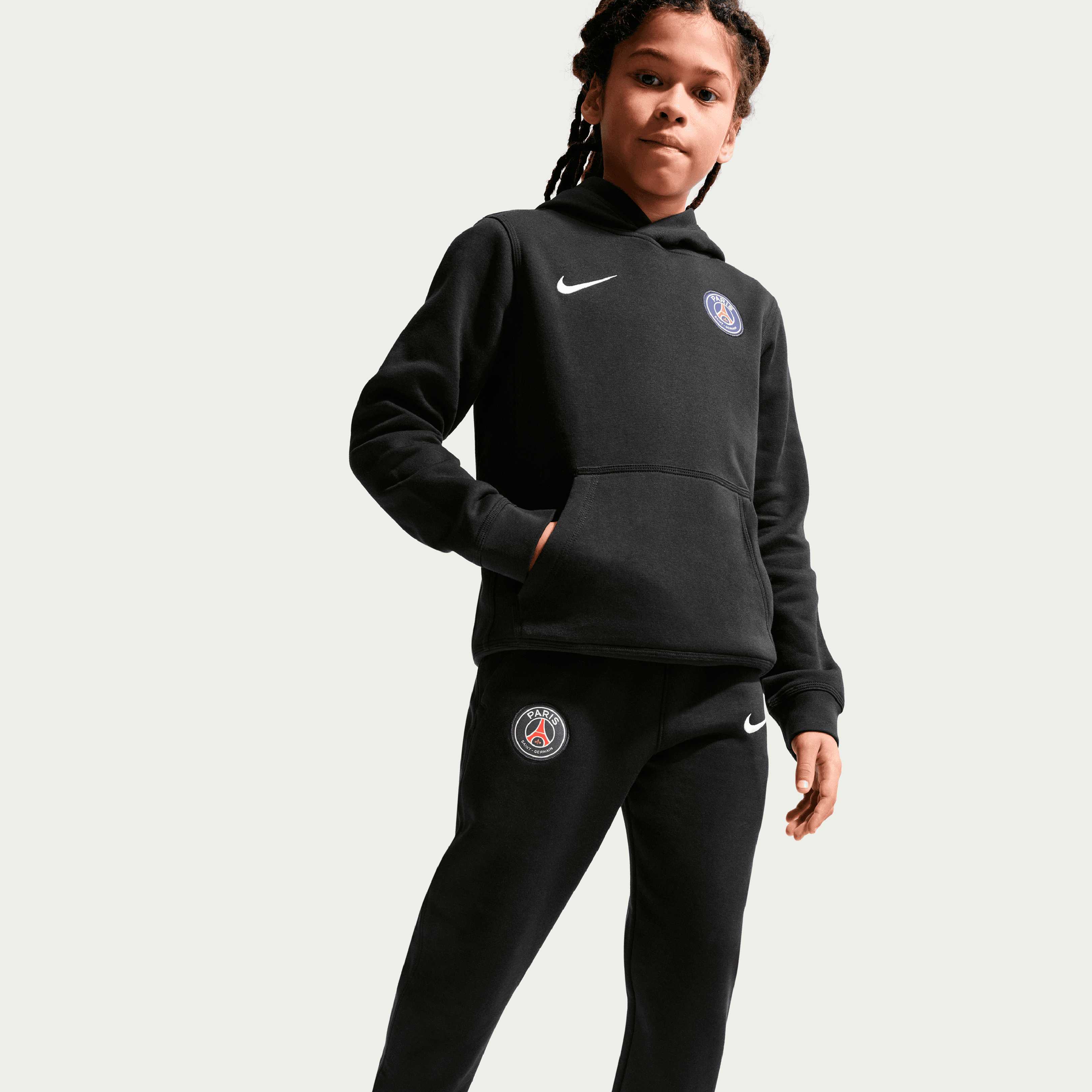 Pantalon de jogging en polaire noir Nike Paris Saint-Germain pour enfant