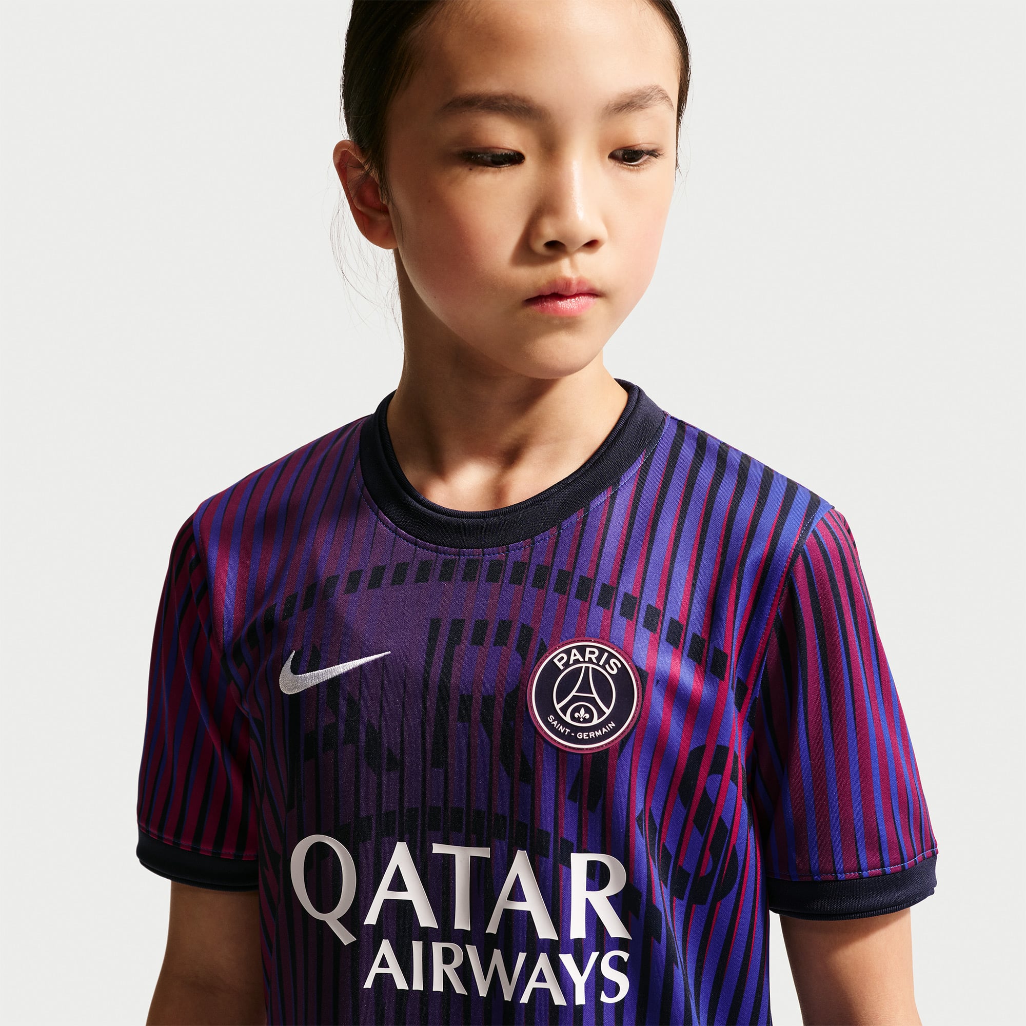 Youth Nike  Navy Paris Saint-Germain 2026/27 Dri-FIT Pre-Match Top