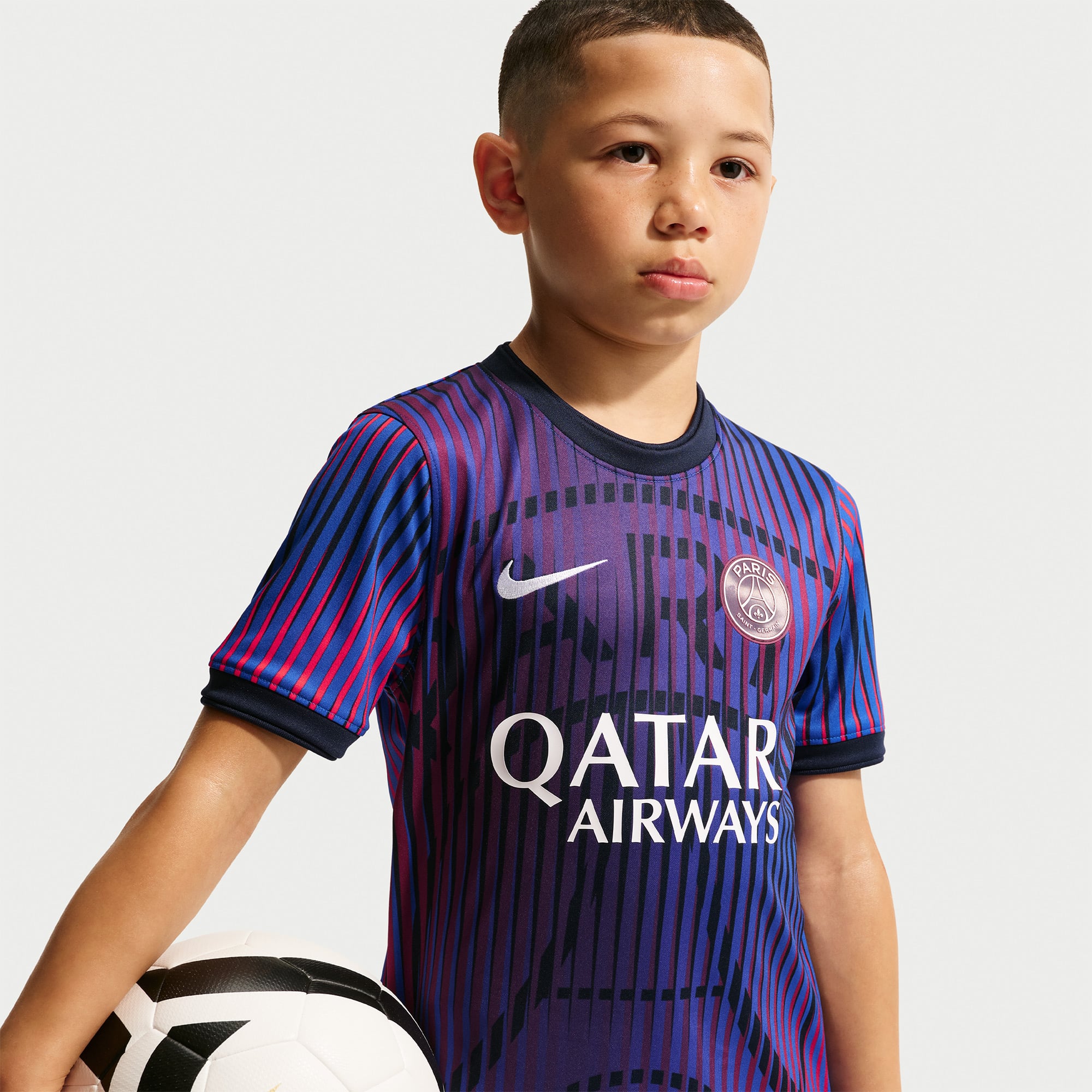 Youth Nike  Navy Paris Saint-Germain 2026/27 Dri-FIT Pre-Match Top