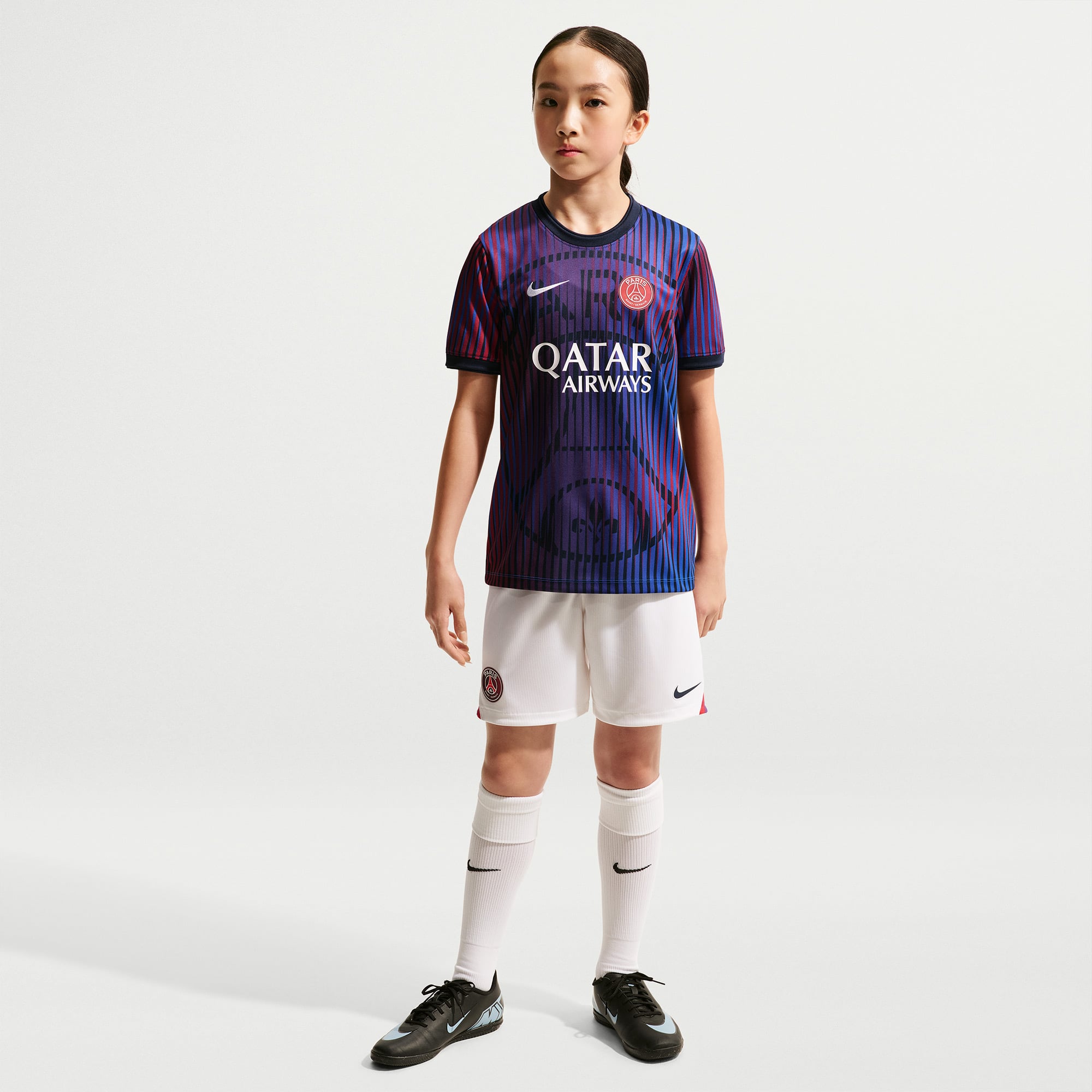 Youth Nike Navy Paris Saint-Germain 2026/27 Dri-FIT Pre-Match Top