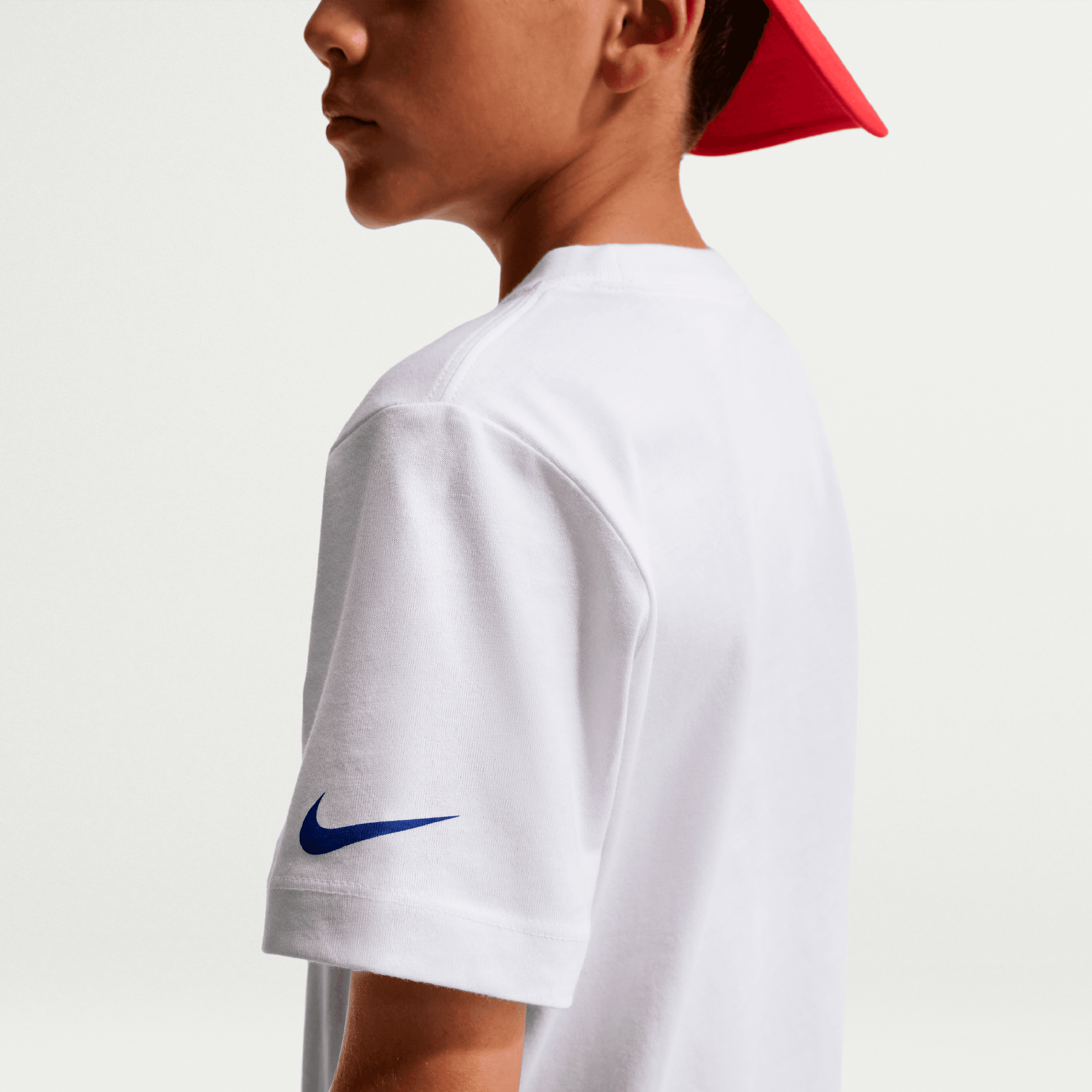 T-shirt Nike blanc pour jeunes du Paris Saint-Germain