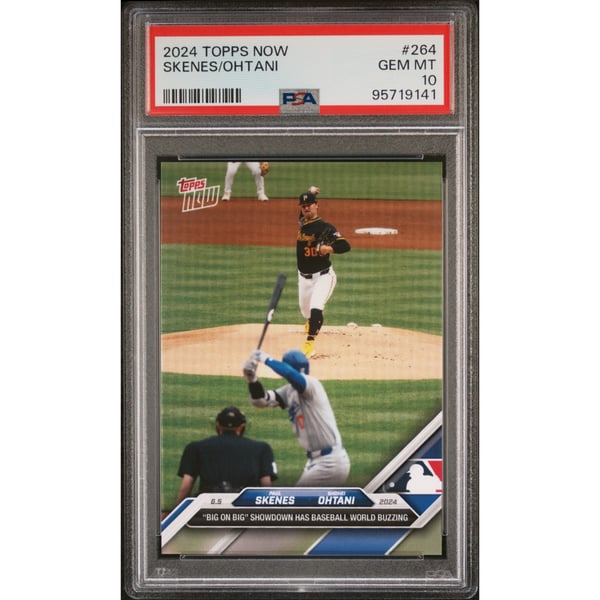 Paul Skenes Shohei Ohtani 2024 Topps Now Baseball Rookie Card #264 