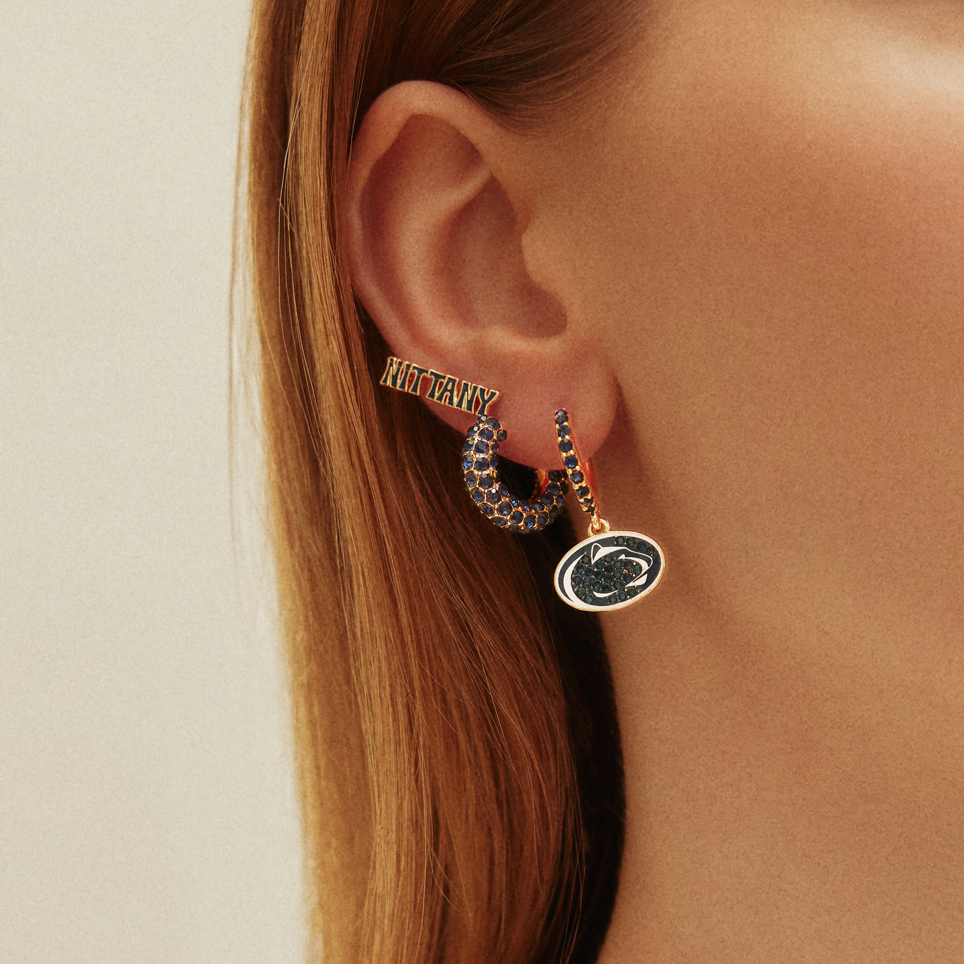 Ensemble de boucles d'oreilles BaubleBar Penn State Nittany Lions (3 pièces)