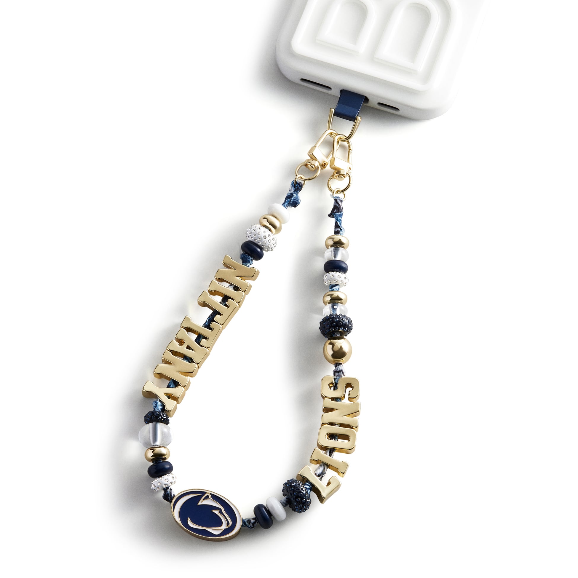 Lanière de téléphone à perles BaubleBar Penn State Nittany Lions