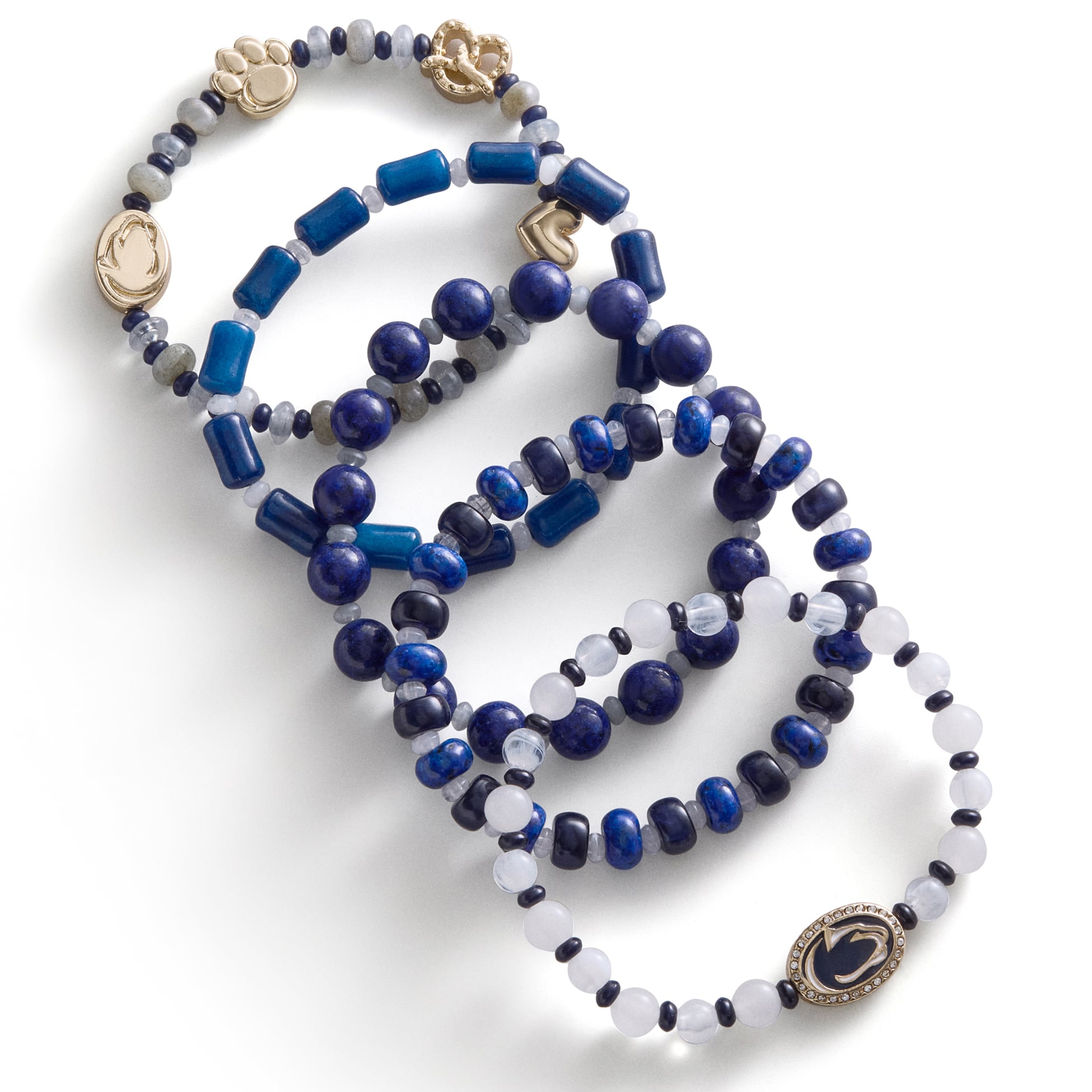 BaubleBar Penn State Nittany Lions Five-Piece Bracelet Set