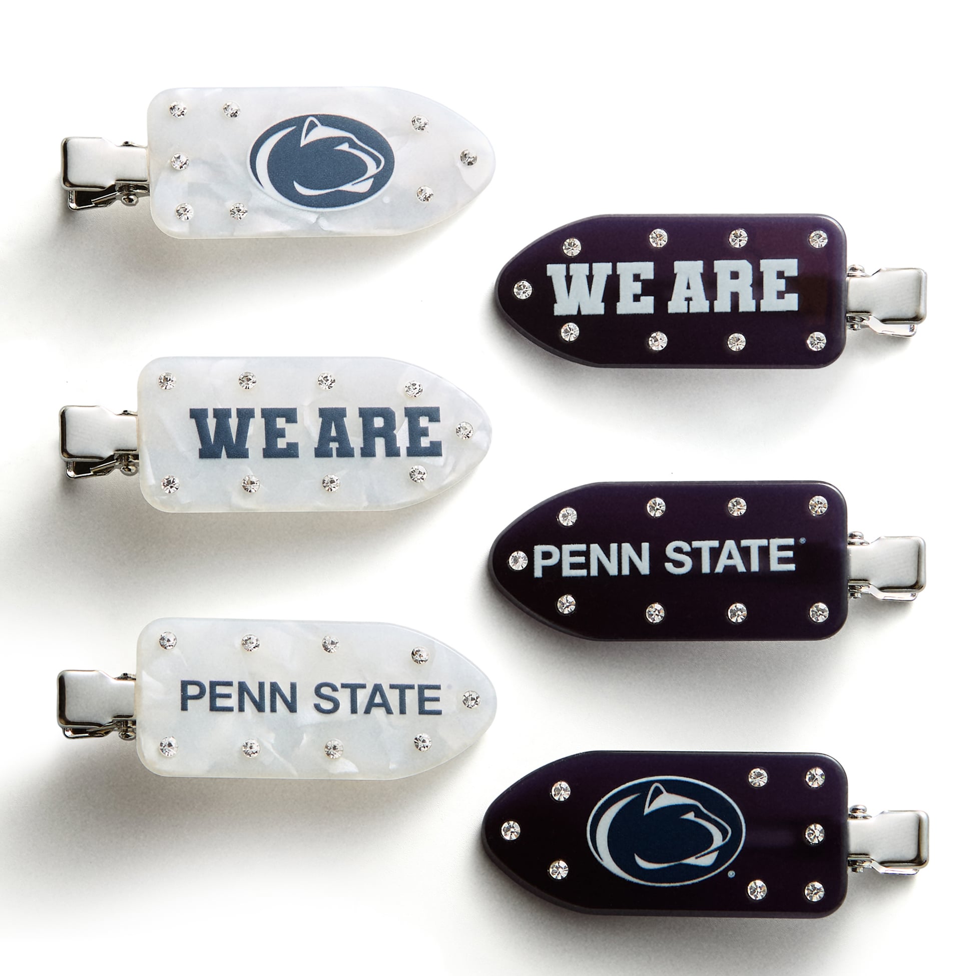 Ensemble de six pinces à cheveux BaubleBar Penn State Nittany Lions