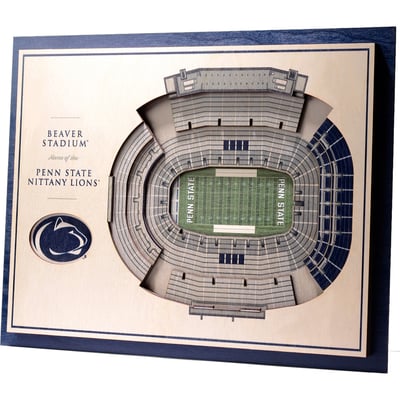 Penn State Nittany Lions Fanpoint 17'' x 13'' 5-Layer StadiumView 3D Wall Art