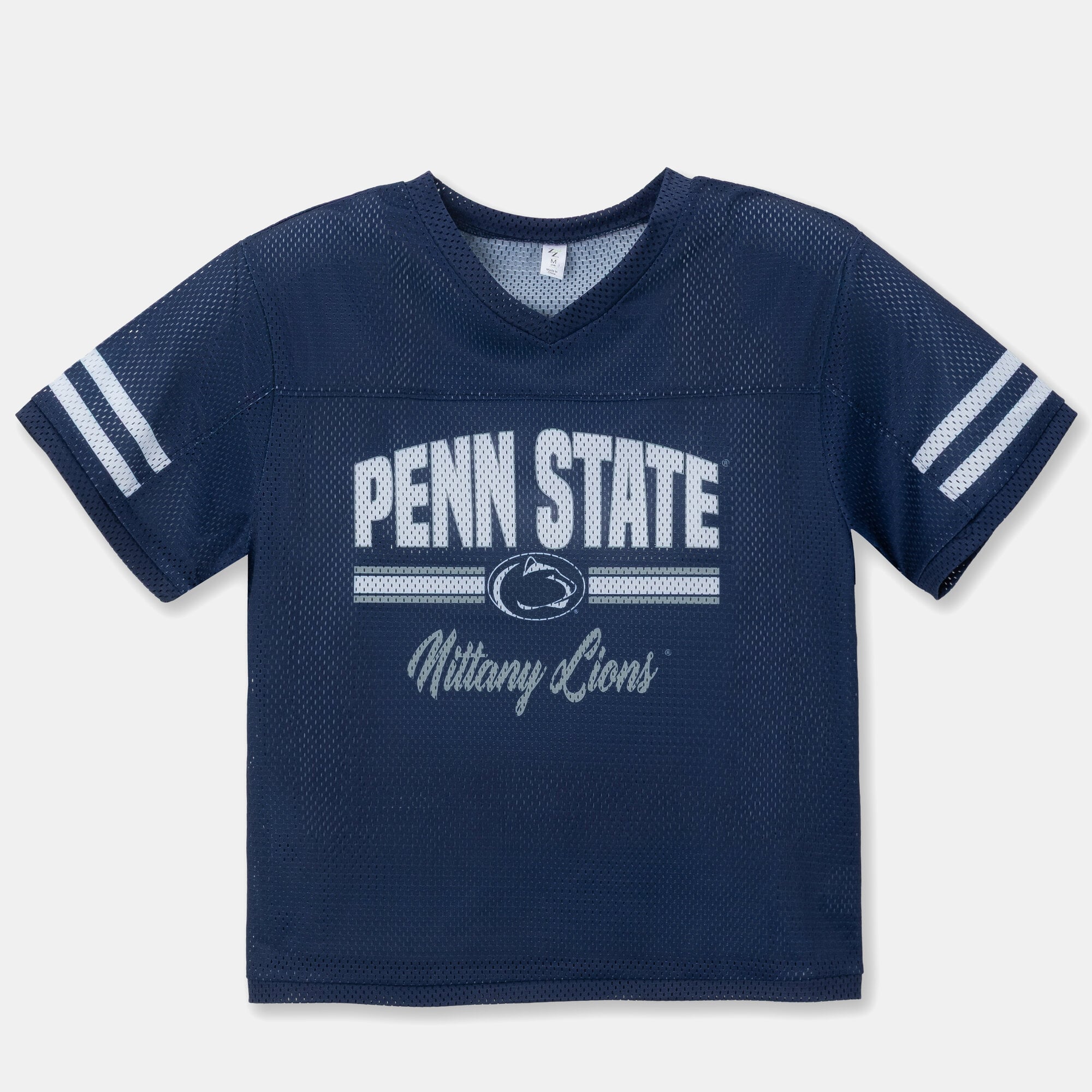 Girls Youth ZooZatz Navy Penn State Nittany Lions Mesh Jersey T-Shirt