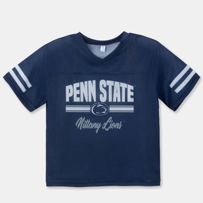 Penn State Nittany Lions ZooZatz Girls Youth Mesh Jersey T-Shirt - Navy