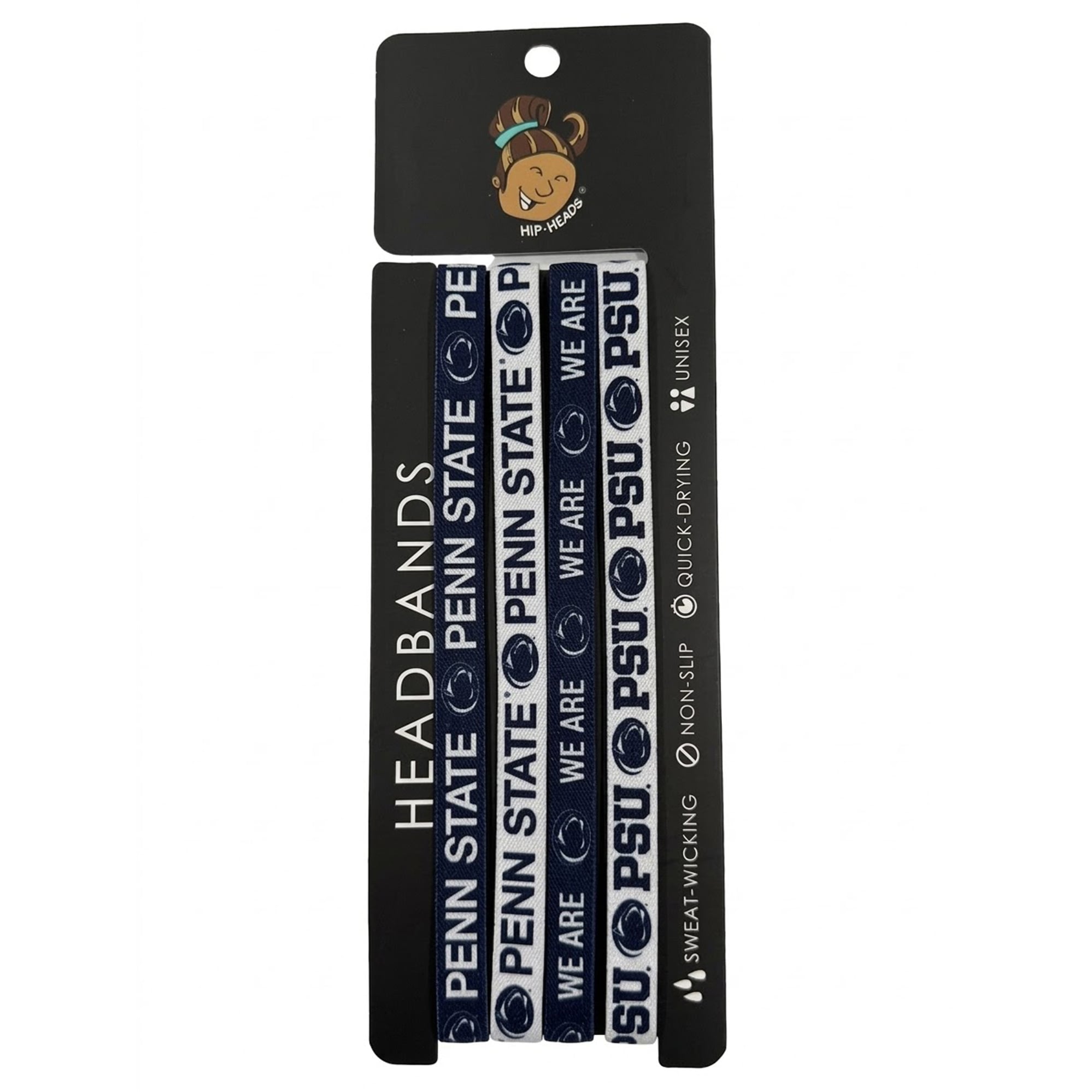 Lot de quatre bandeaux fins Hip Heads Penn State Nittany Lions