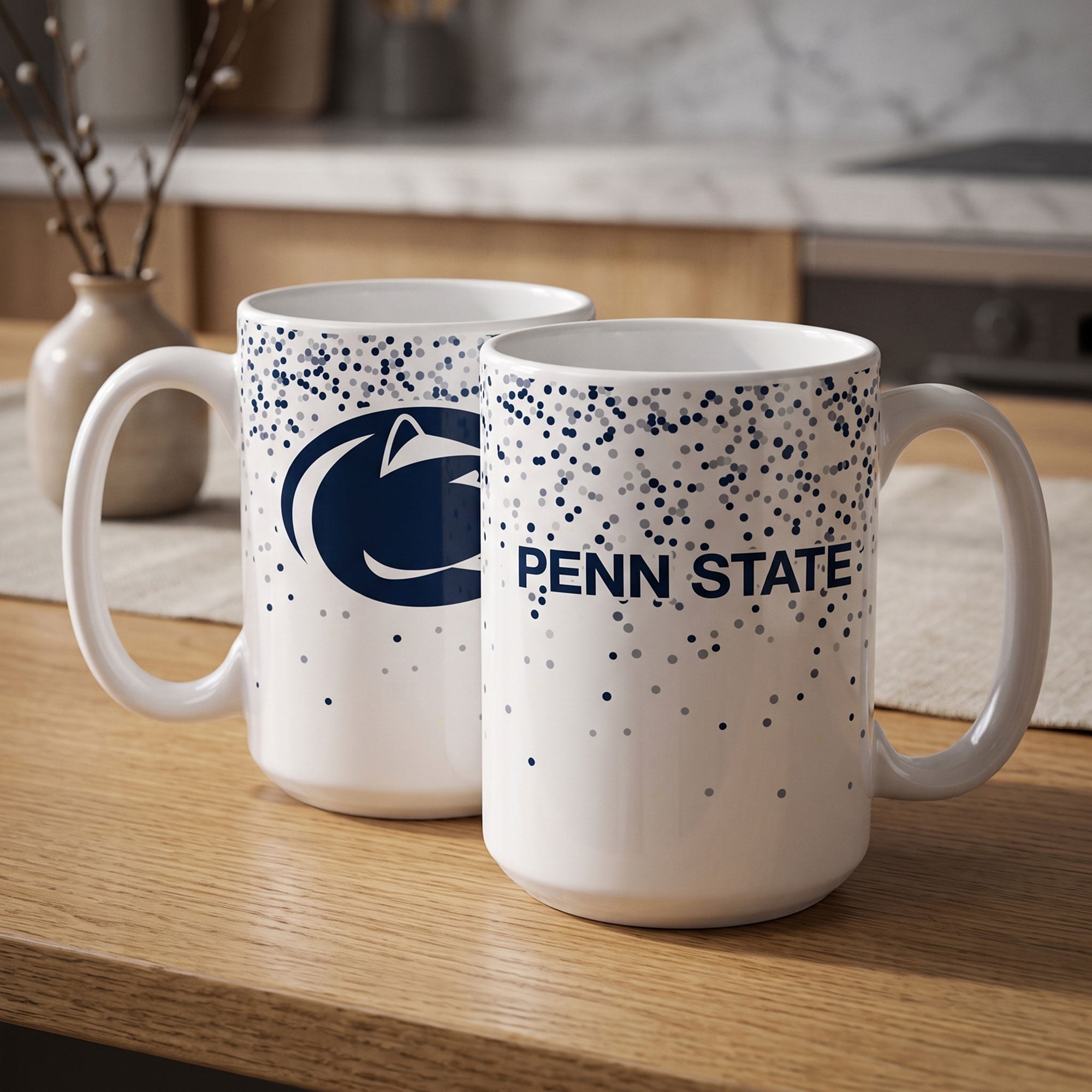 Mug à confettis Penn State Nittany Lions d'Indigo Falls - Lot de 2