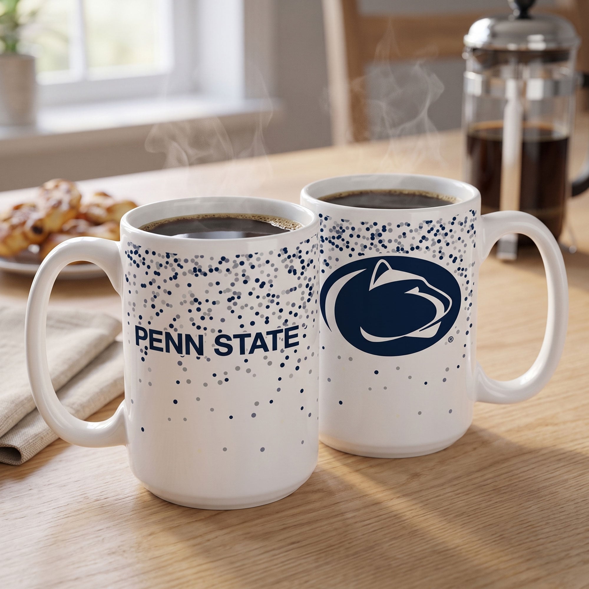 Mug à confettis Penn State Nittany Lions d'Indigo Falls - Lot de 2