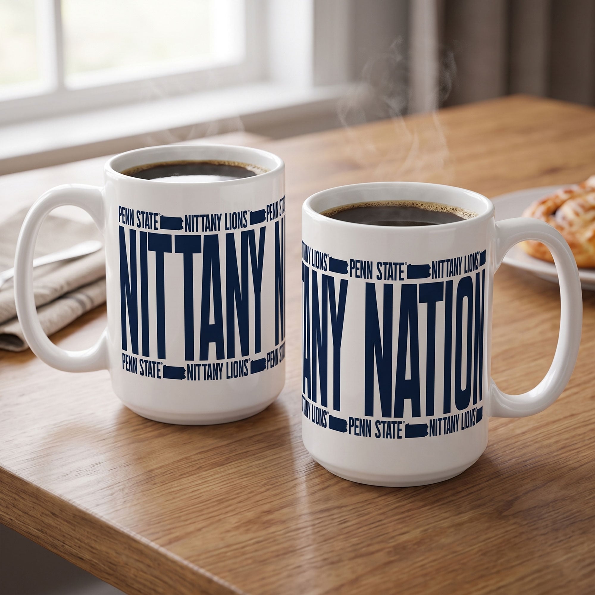 Mug surélevé Penn State Nittany Lions d'Indigo Falls - Lot de 2