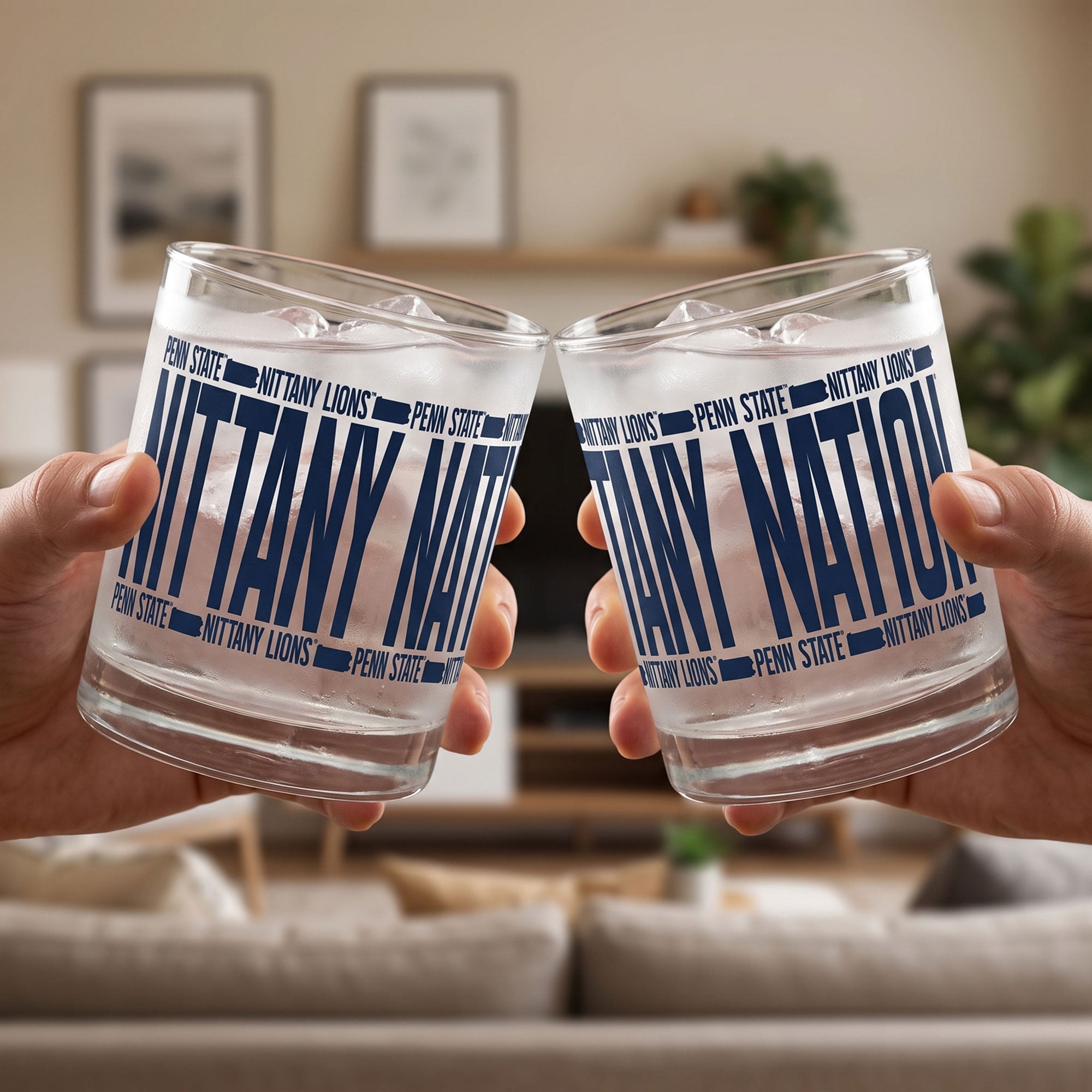 Verres à whisky surélevés Indigo Falls Penn State Nittany Lions - Lot de 2