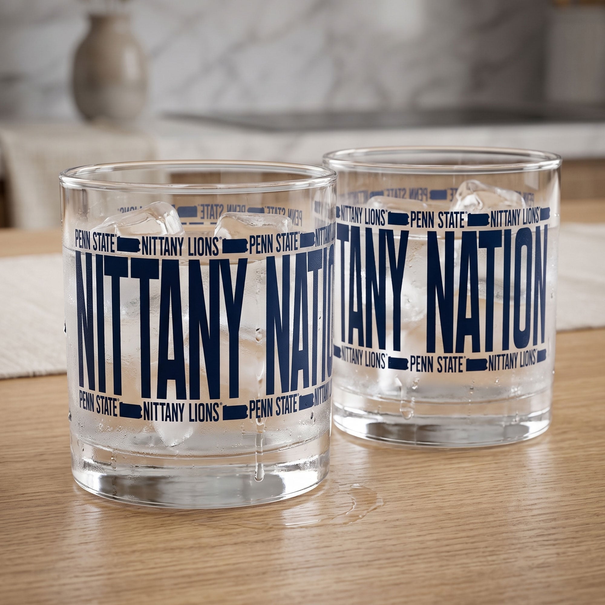 Verres à whisky surélevés Indigo Falls Penn State Nittany Lions - Lot de 2