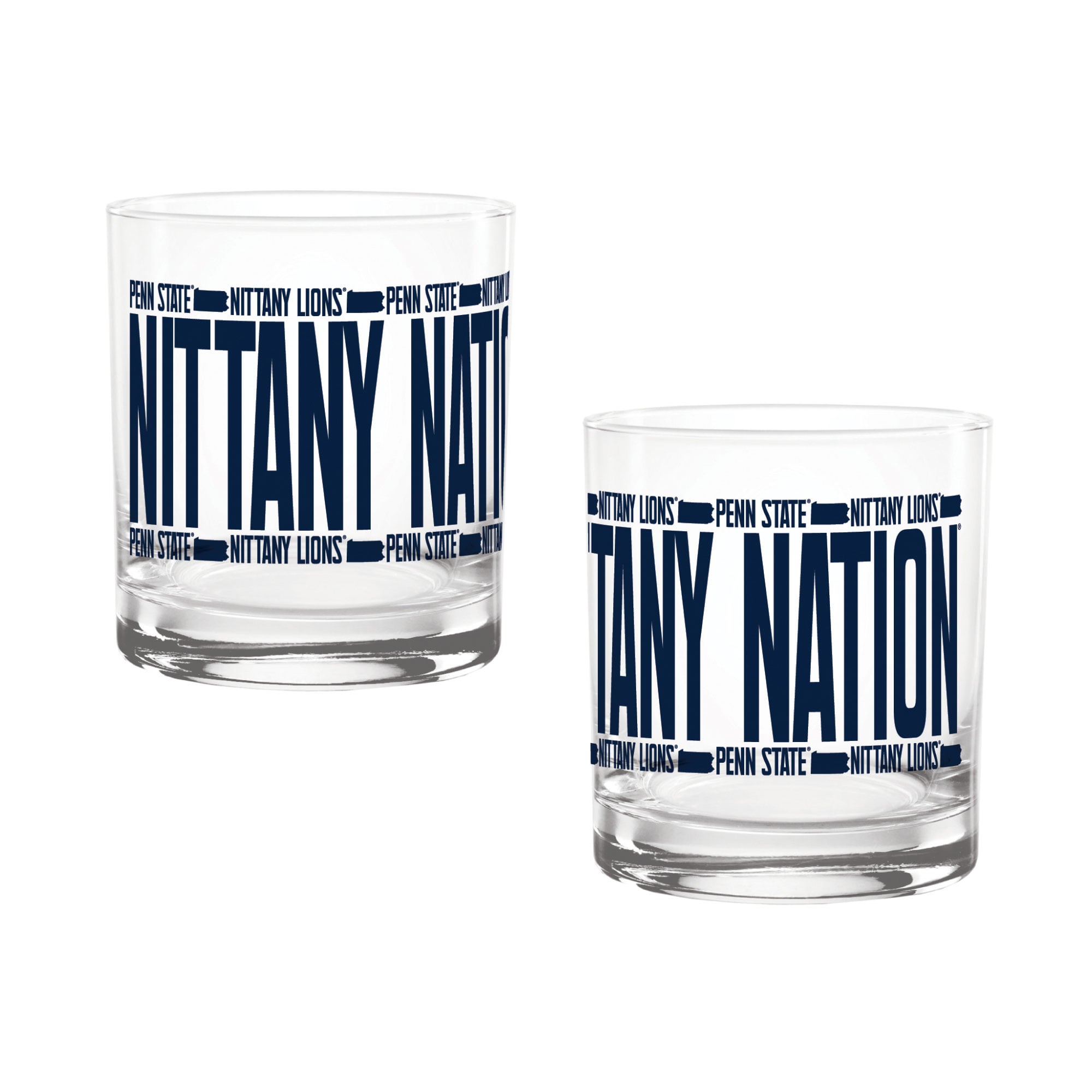 Verres à whisky surélevés Indigo Falls Penn State Nittany Lions - Lot de 2