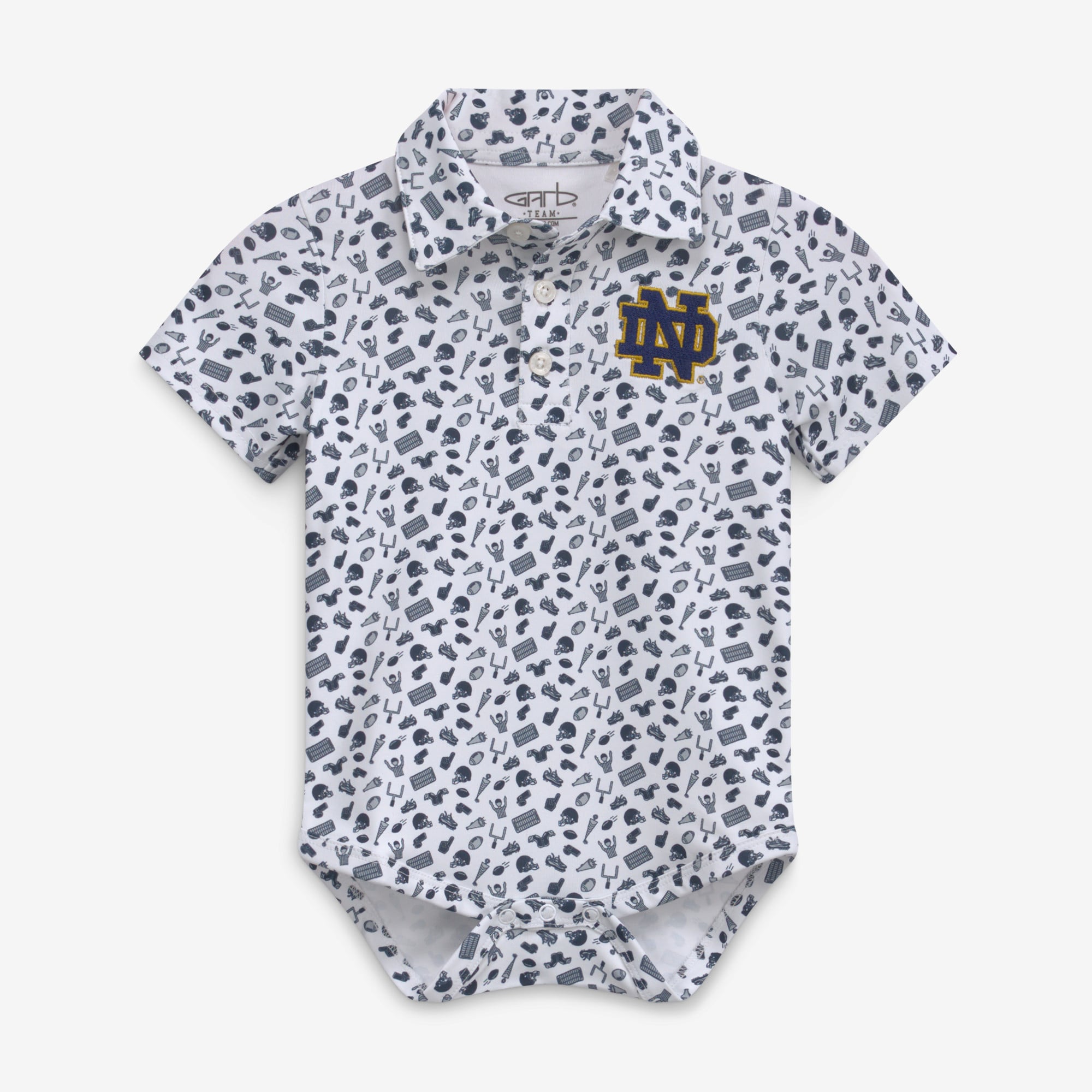 Combinaison polo de performance imprimée intégralement blanche Penn State Nittany Lions Tom pour bébé