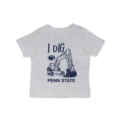 Penn State Nittany Lions Vive La Fete Infant Excavator T-Shirt - Gray