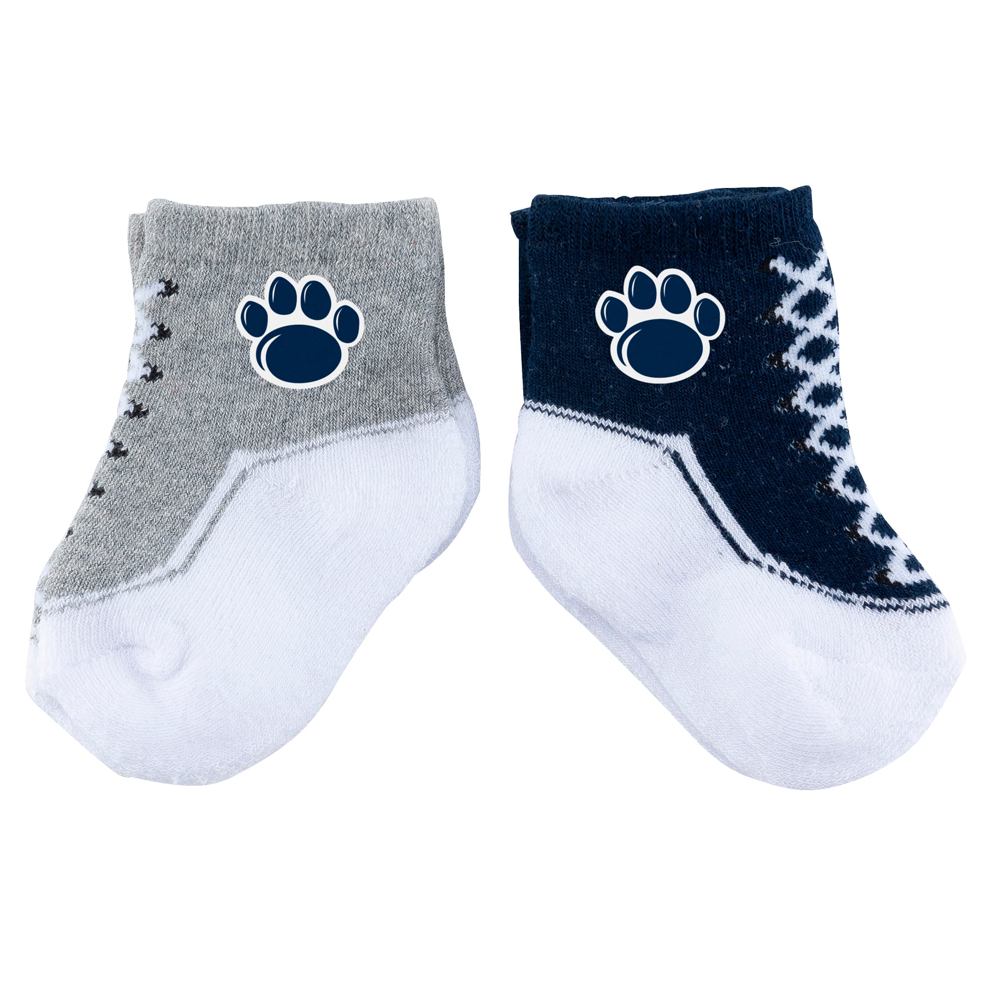 Lot de deux paires de chaussettes pour bébé ZooZatz Penn State Nittany Lions