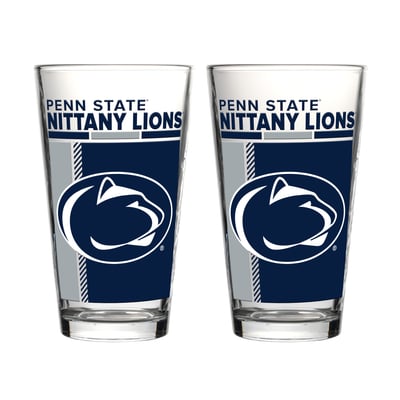 Penn State Nittany Lions Logo Brands Two-Piece 16oz. Pint Glass Set