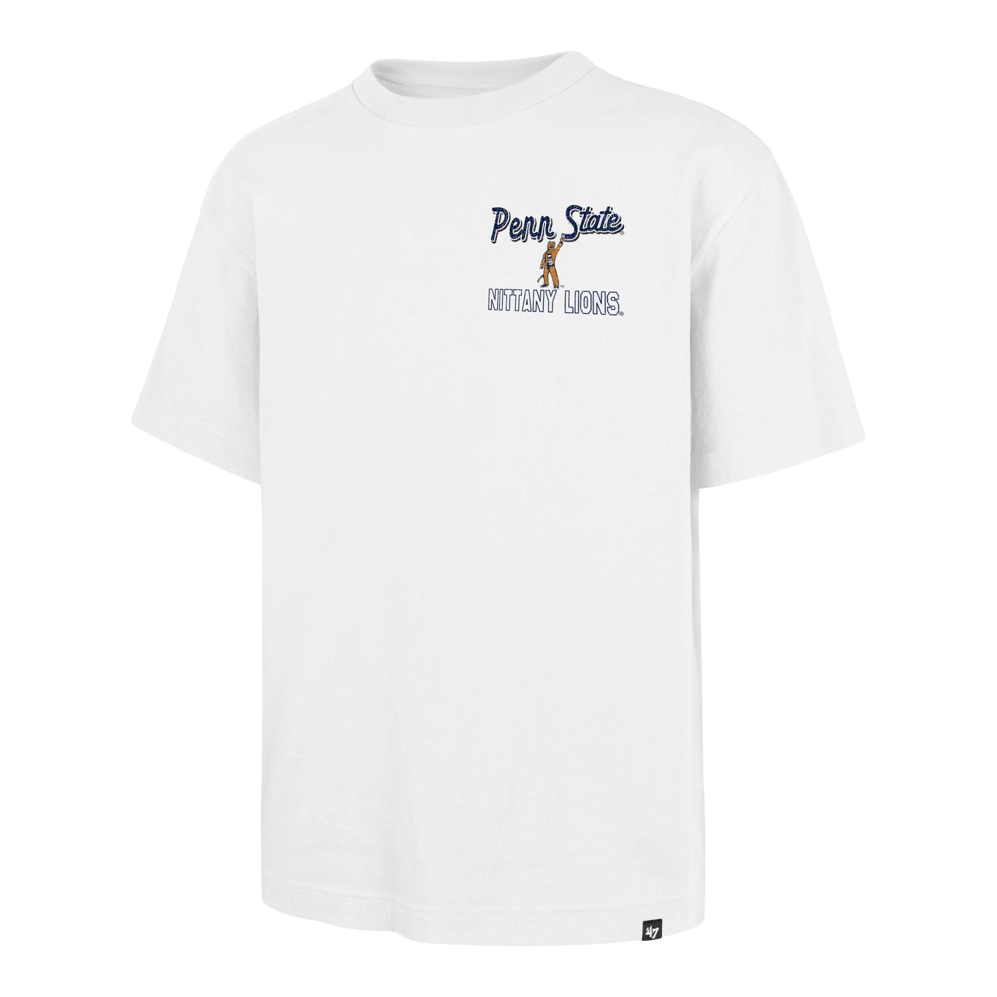 Men's '47 White Penn State Nittany Lions #1 Mascot Foundation T-Shirt