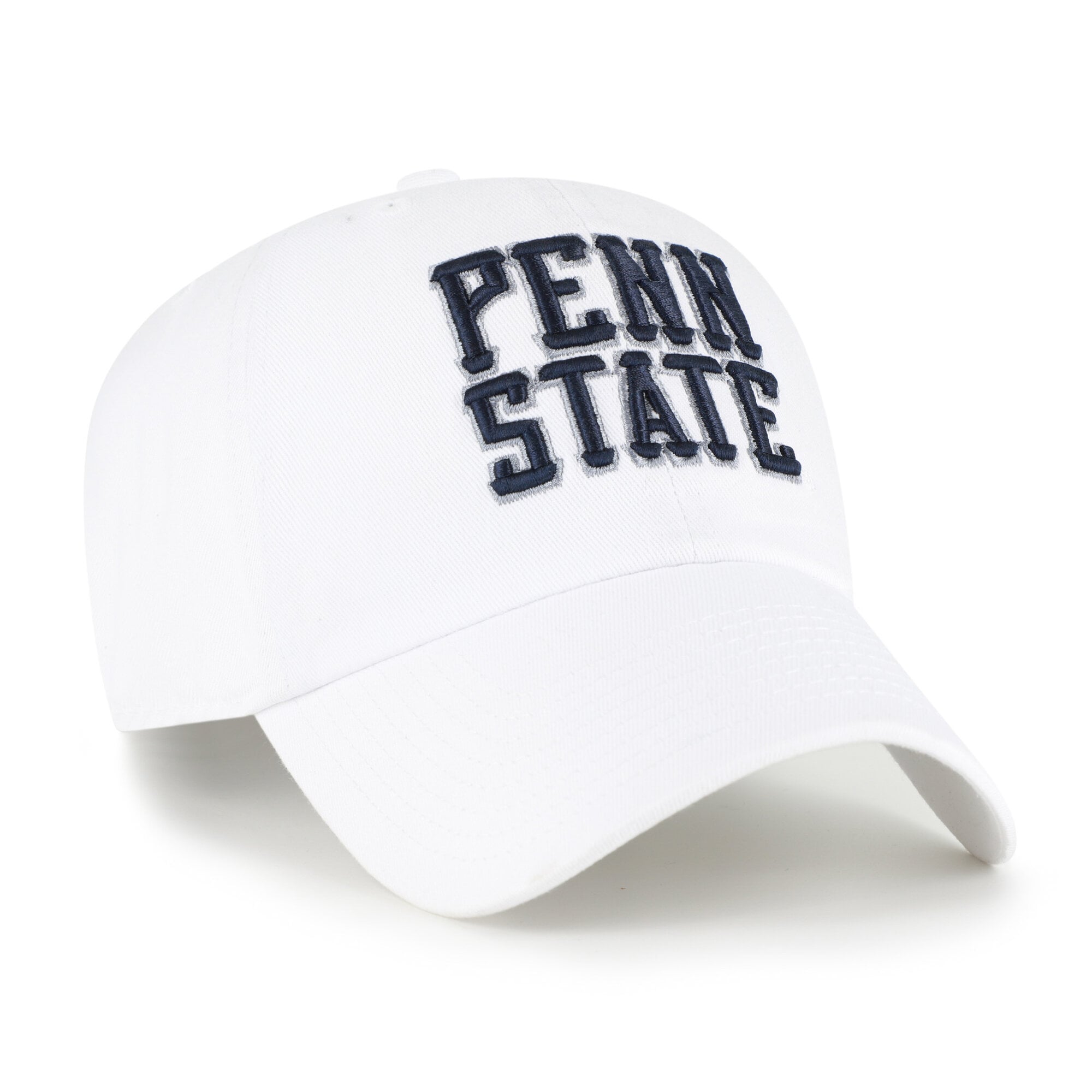 Men's '47 White Penn State Nittany Lions Vault Clean Up Adjustable Hat