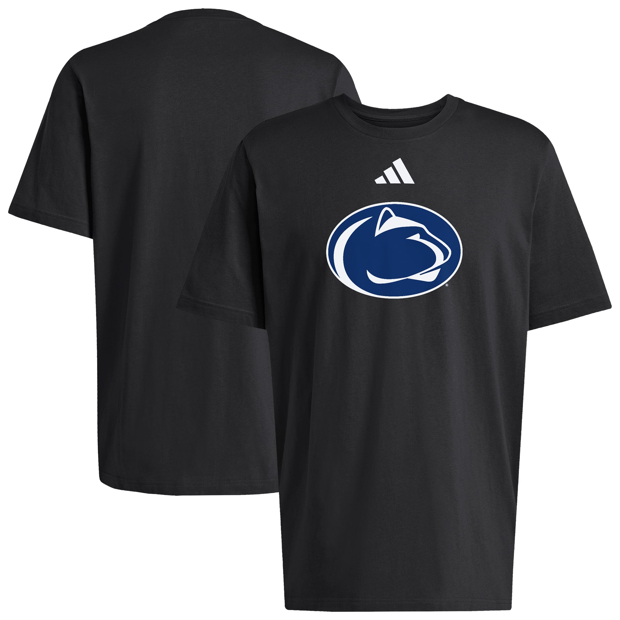 T-shirt adidas noir pour homme avec logo principal des Penn State Nittany Lions