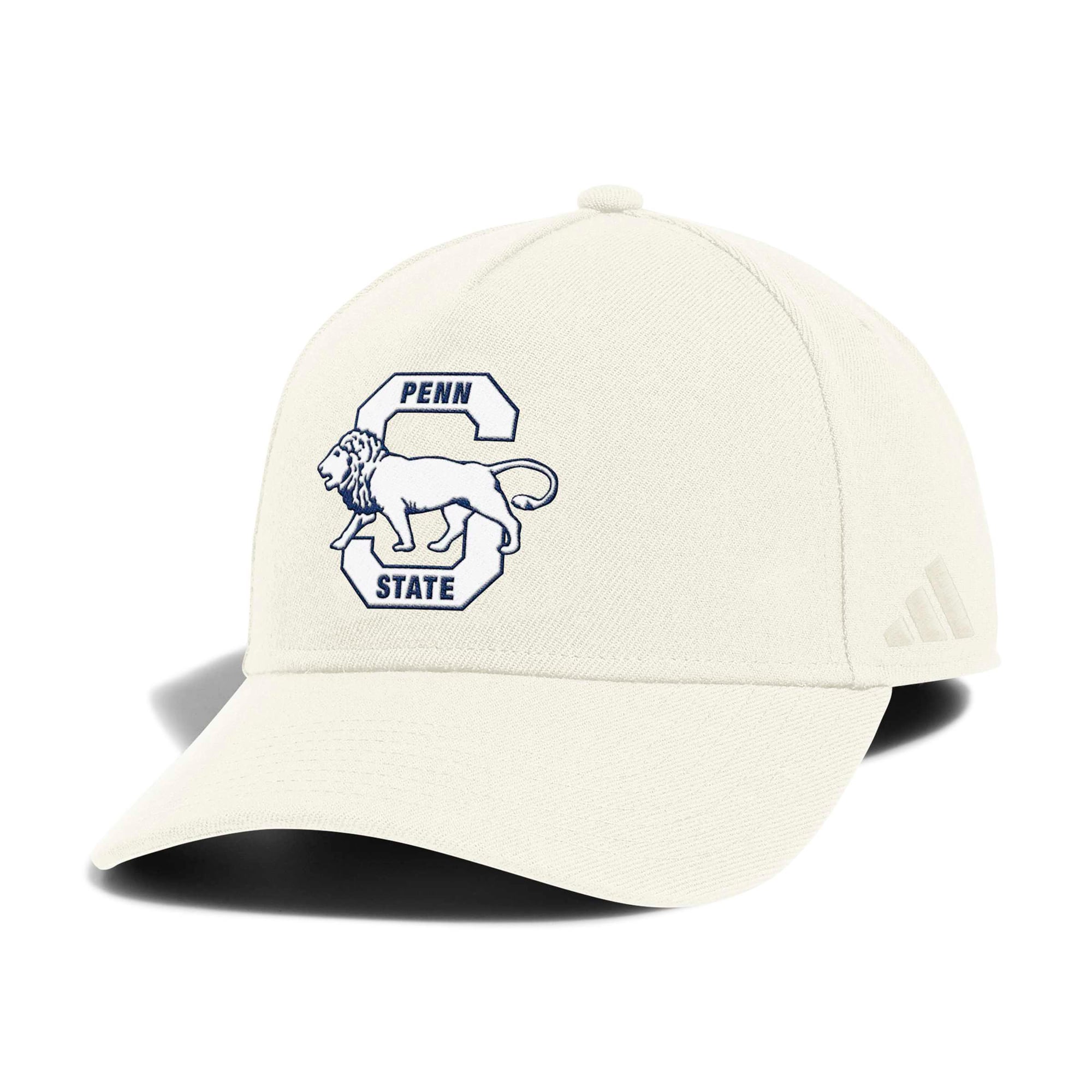 Men's adidas Cream Penn State Nittany Lions Elevated A-Frame Adjustable Hat