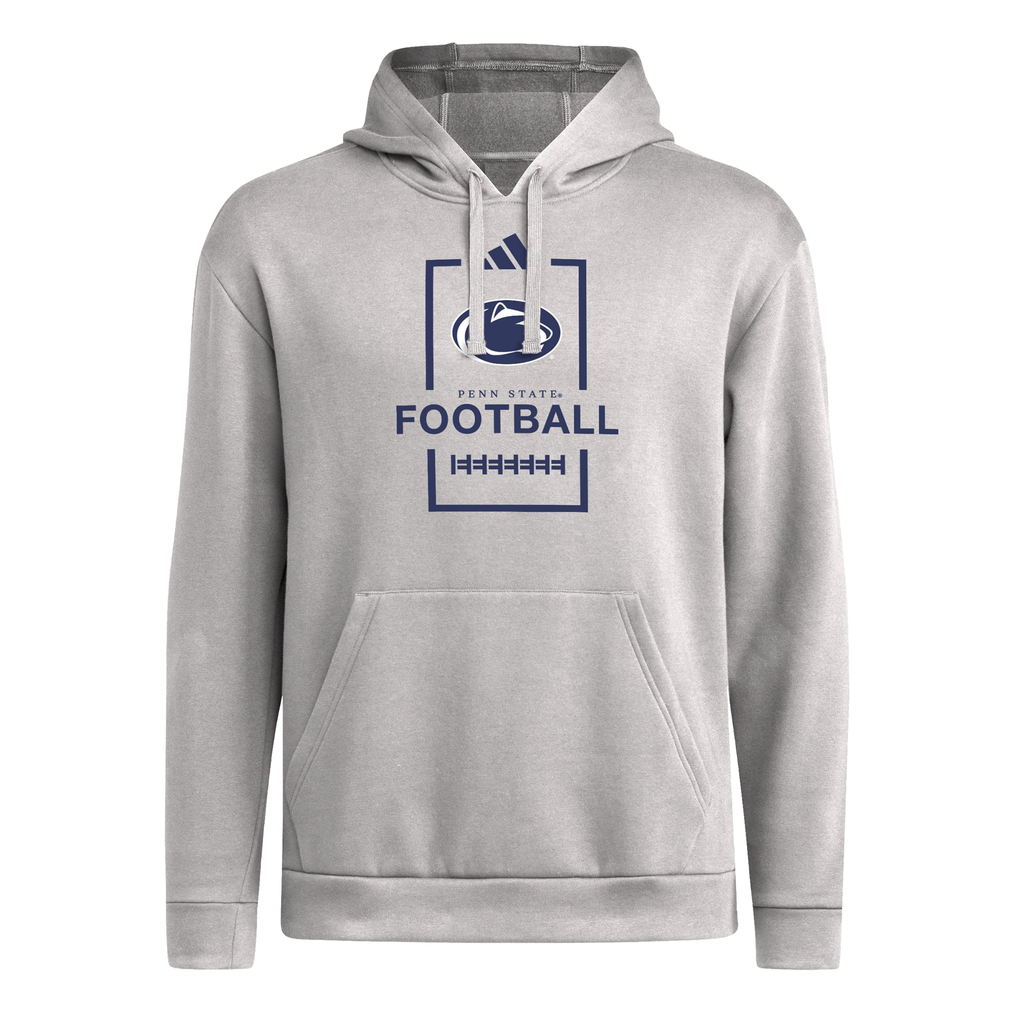 Men's adidas Gray Penn State Nittany Lions Football Hoodie