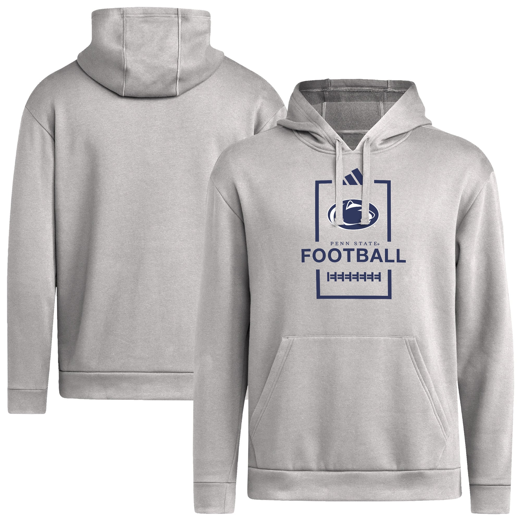 Men's adidas Gray Penn State Nittany Lions Football Hoodie