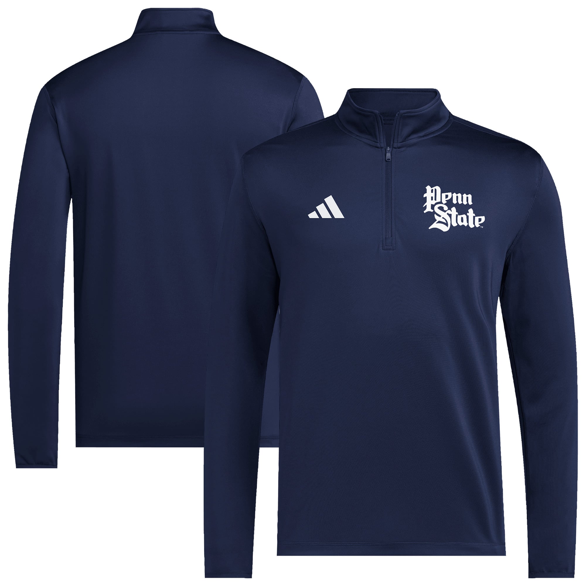Men's adidas Navy Penn State Nittany Lions 2026 Sideline Ultimate365 Woven Quarter-Zip Pullover