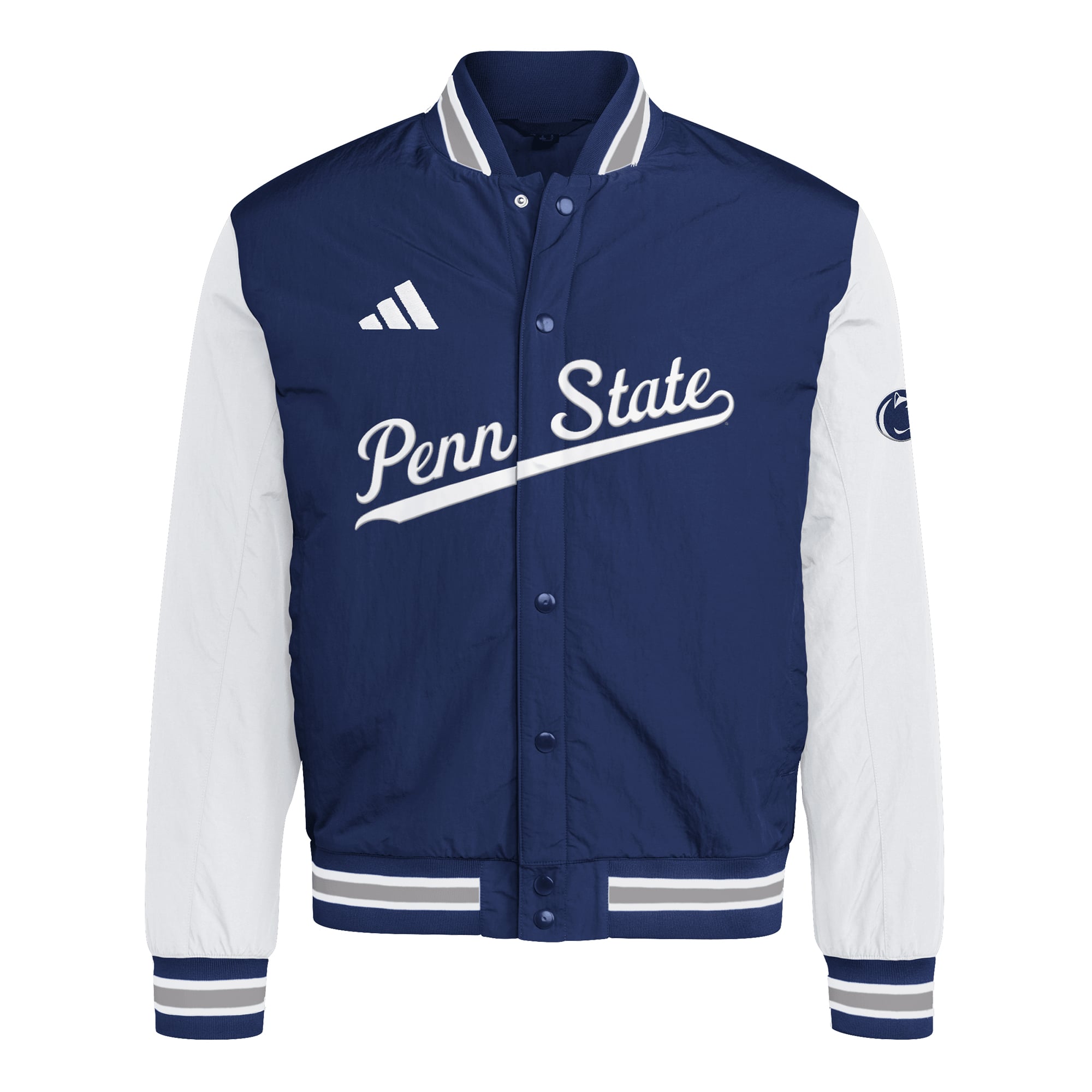 Veste d'entraîneur adidas Penn State Nittany Lions bleu marine pour homme