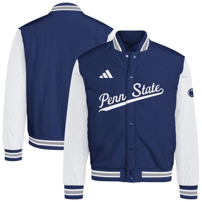 Penn State Nittany Lions adidas Coaches Dugout Jacket - Navy