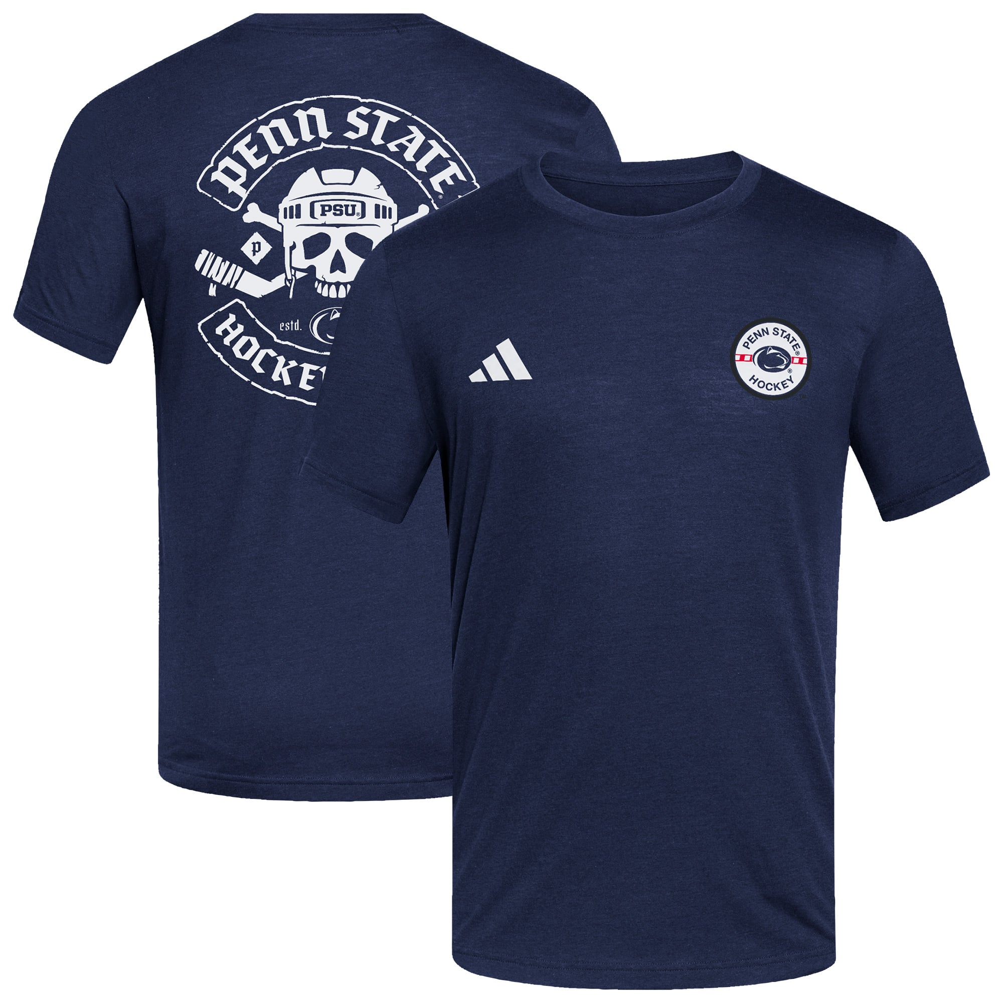 T-shirt homme adidas bleu marine Penn State Nittany Lions Hockey Valley Blend