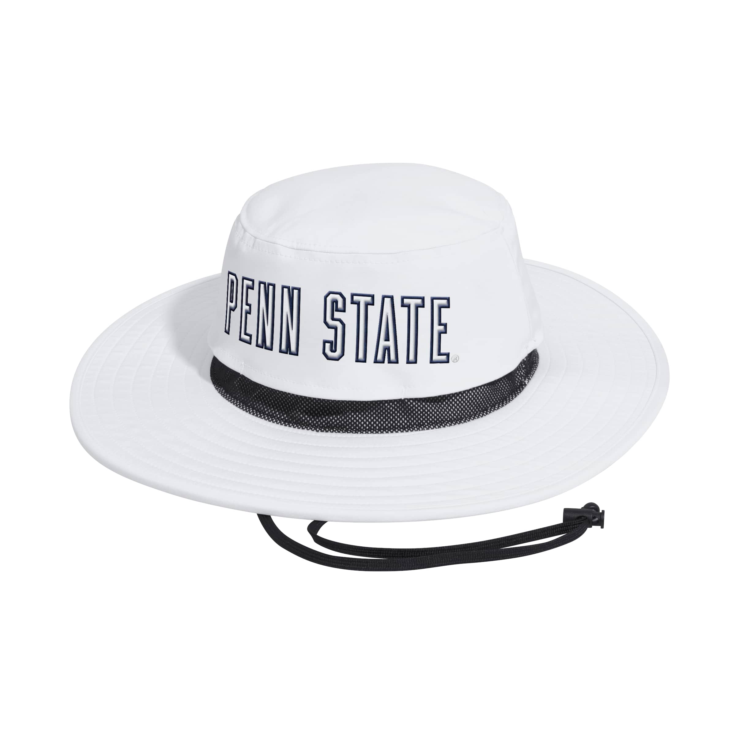 Men's adidas White Penn State Nittany Lions 2026 Sideline Wide Brim Boonie Bucket Hat