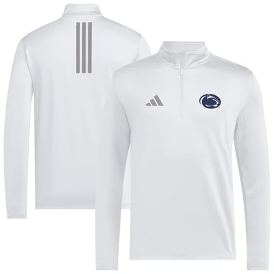 Penn State Nittany Lions adidas Golf Quarter-Zip Pullover - White