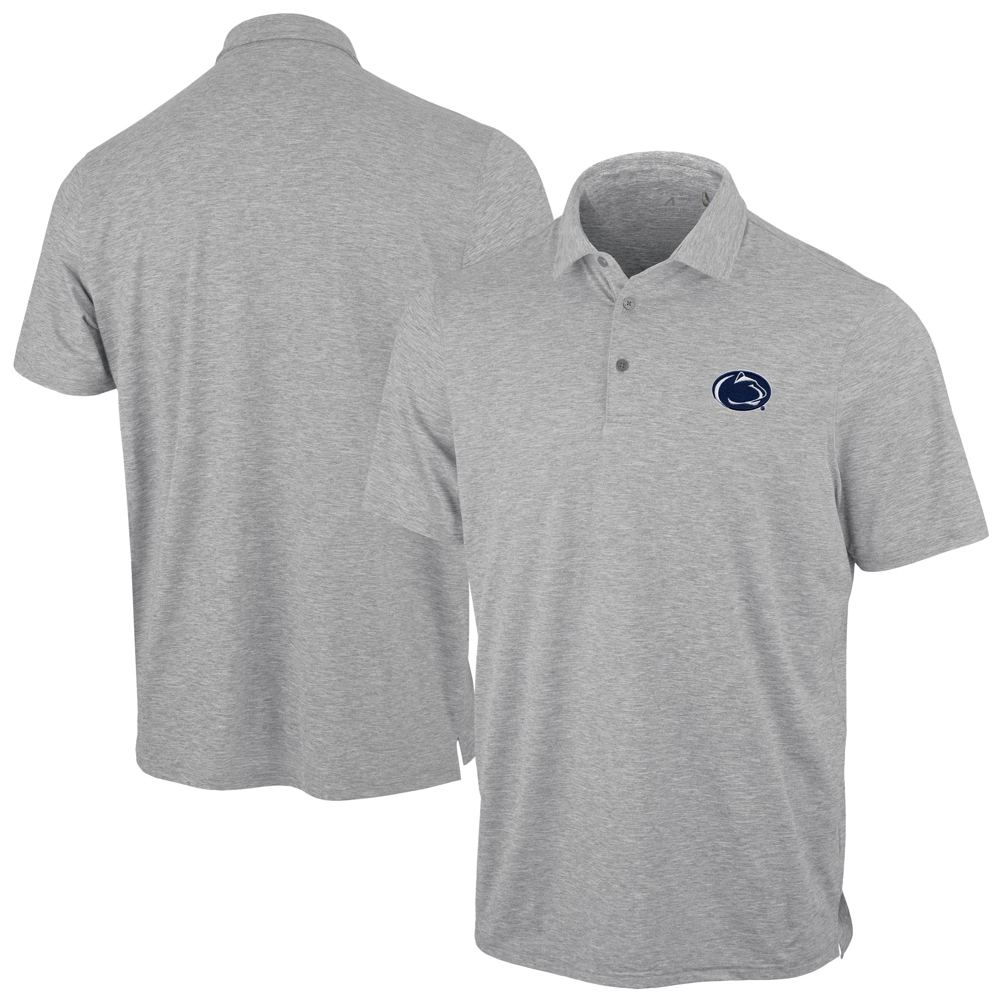 Polo statique Antigua gris chiné pour homme Penn State Nittany Lions