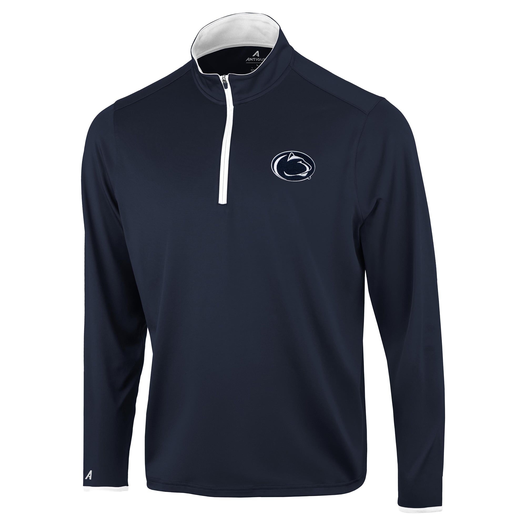 Pull à col zippé Antigua Navy Penn State Nittany Lions Brink Color Pop pour homme