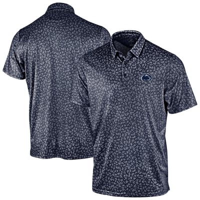 Penn State Nittany Lions Antigua Mono Floral Polo - Navy