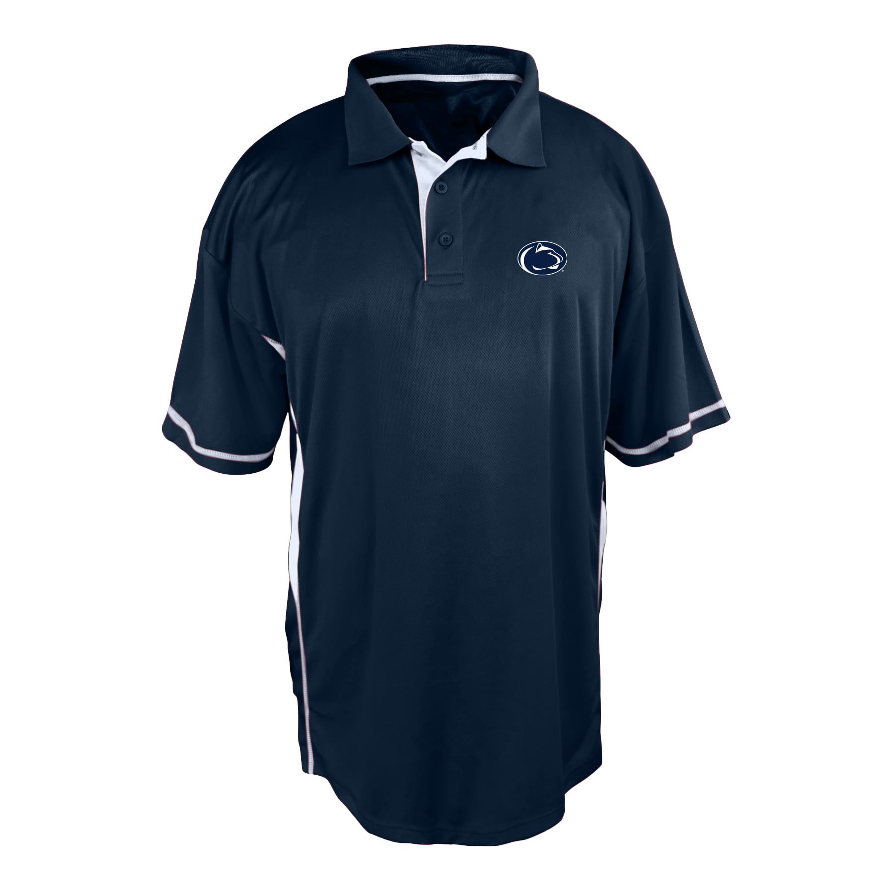 Men's Big and Tall Profile Navy Penn State Nittany Lions Color Block Panel Polo