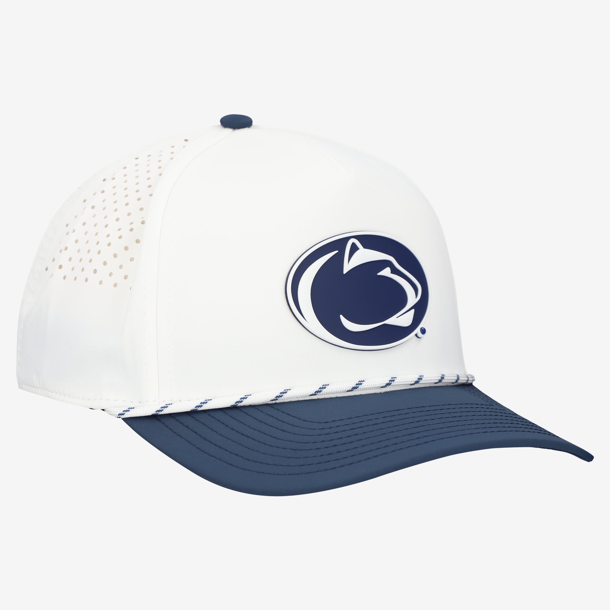 Men's Branded Bills  White/Navy Penn State Nittany Lions Classic Adjustable Rope Hat