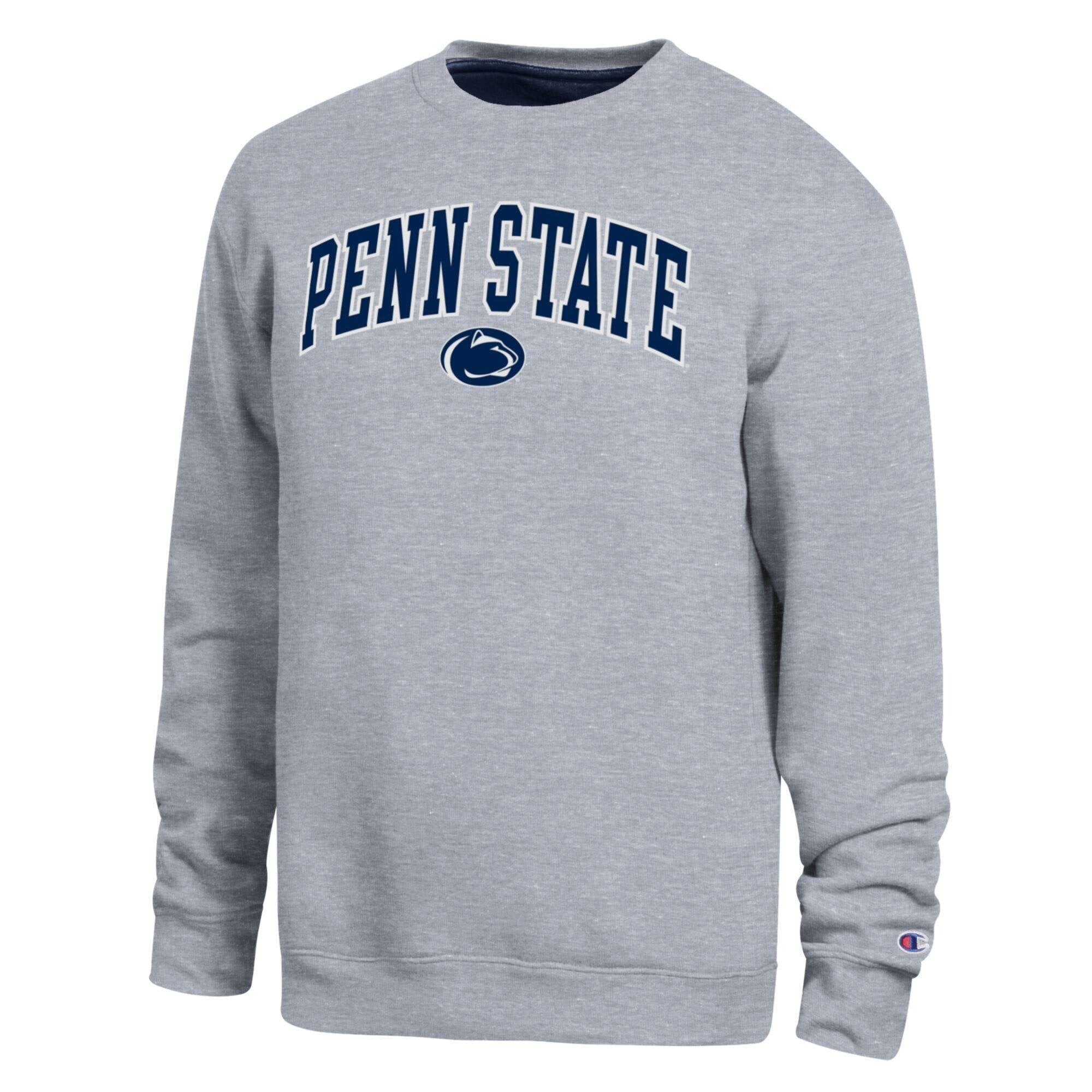 Sweat-shirt Champion pour homme, gris chiné, Penn State Nittany Lions Arch