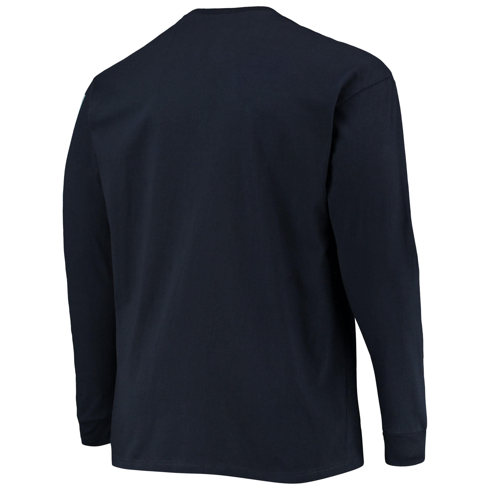 T-shirt à manches longues Champion Navy Penn State Nittany Lions pour homme, grandes tailles, logo en arc sur le visage