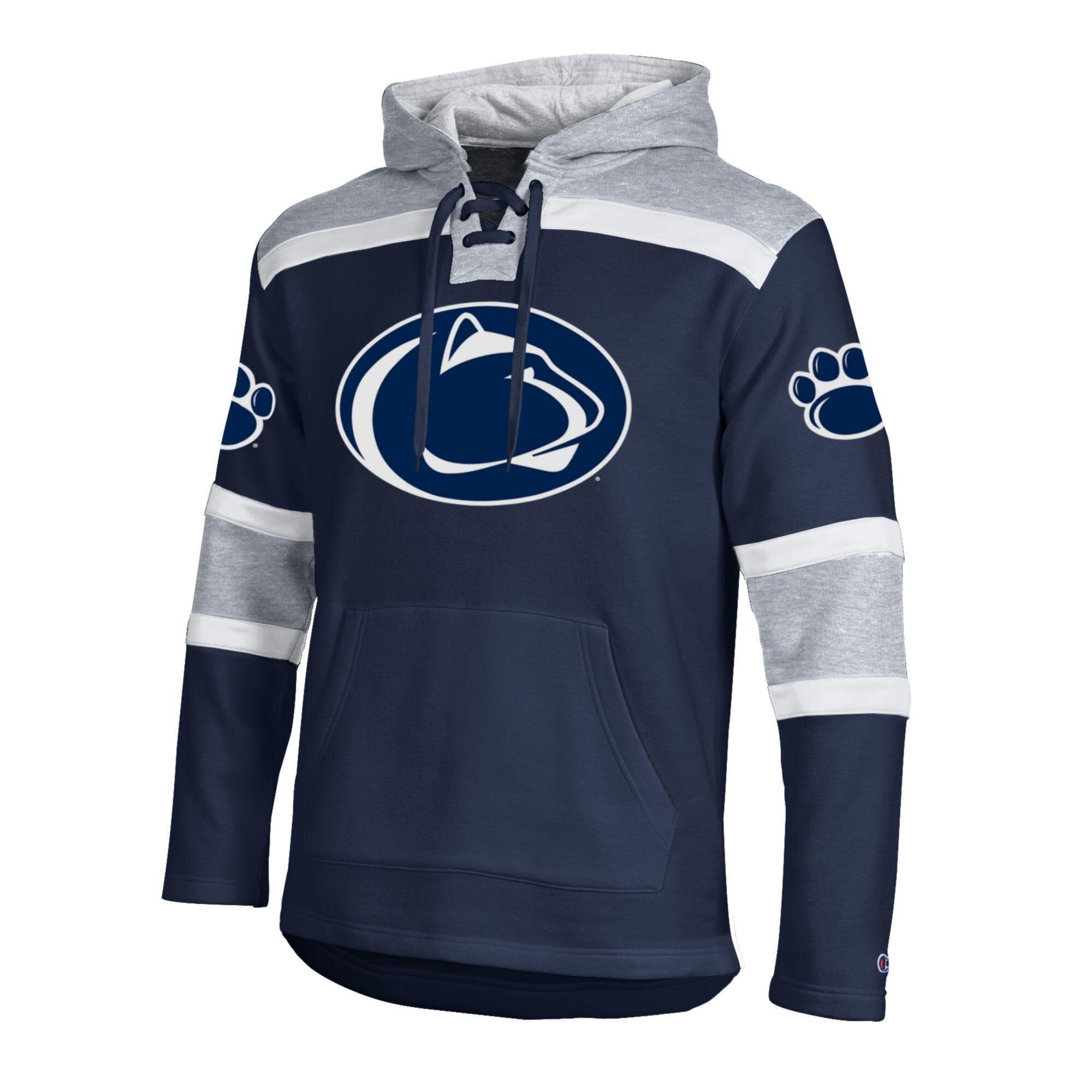 Sweat à capuche en polaire Champion bleu marine Penn State Nittany Lions pour homme