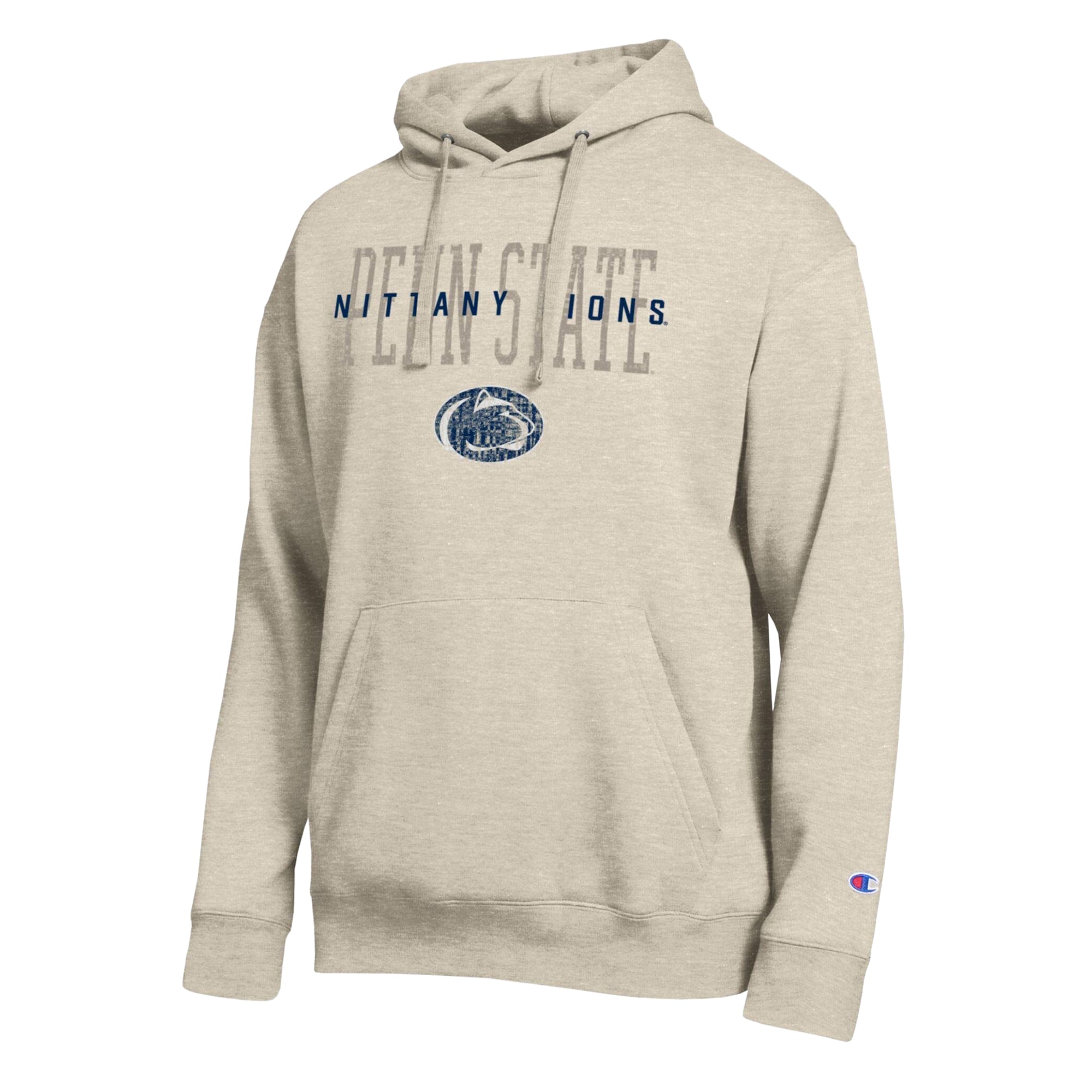 Sweat à capuche Champion Oatmeal Penn State Nittany Lions All-Star Neutral Stack pour homme